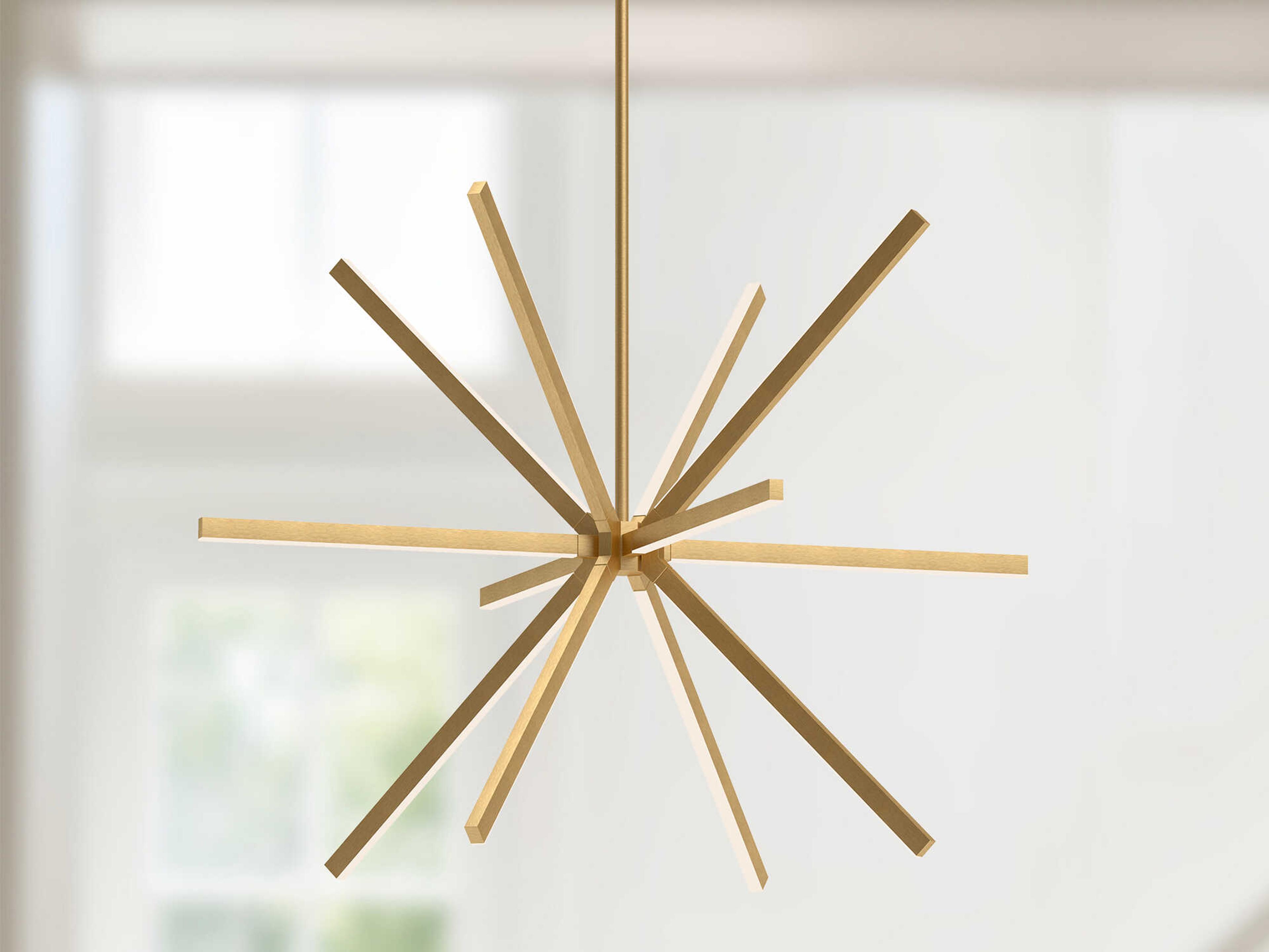 Kuzco Lighting Sirius Brushed Gold Sputnik Chandelier
