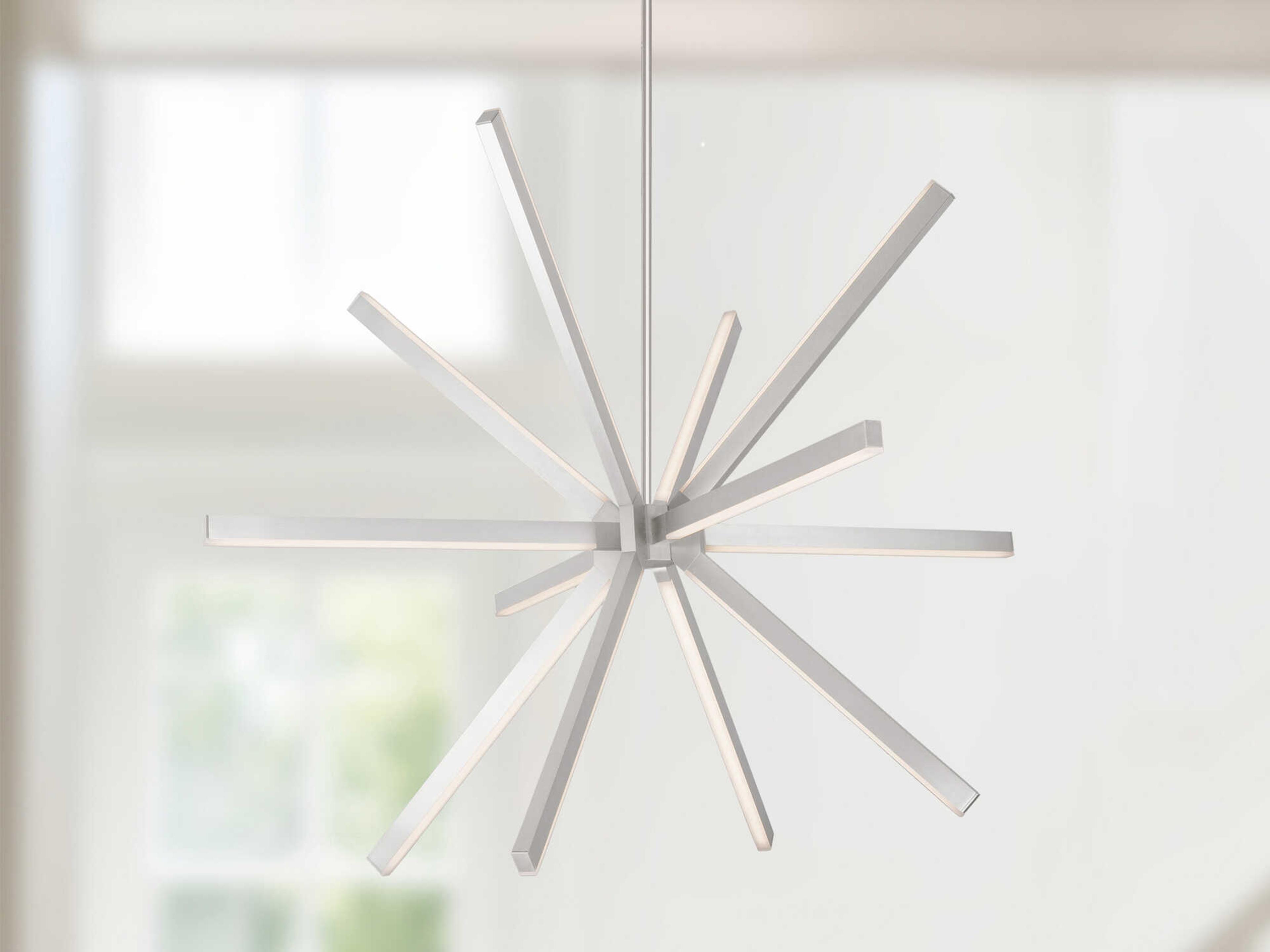 Kuzco Lighting Sirius Brushed Nickel Sputnik Chandelier