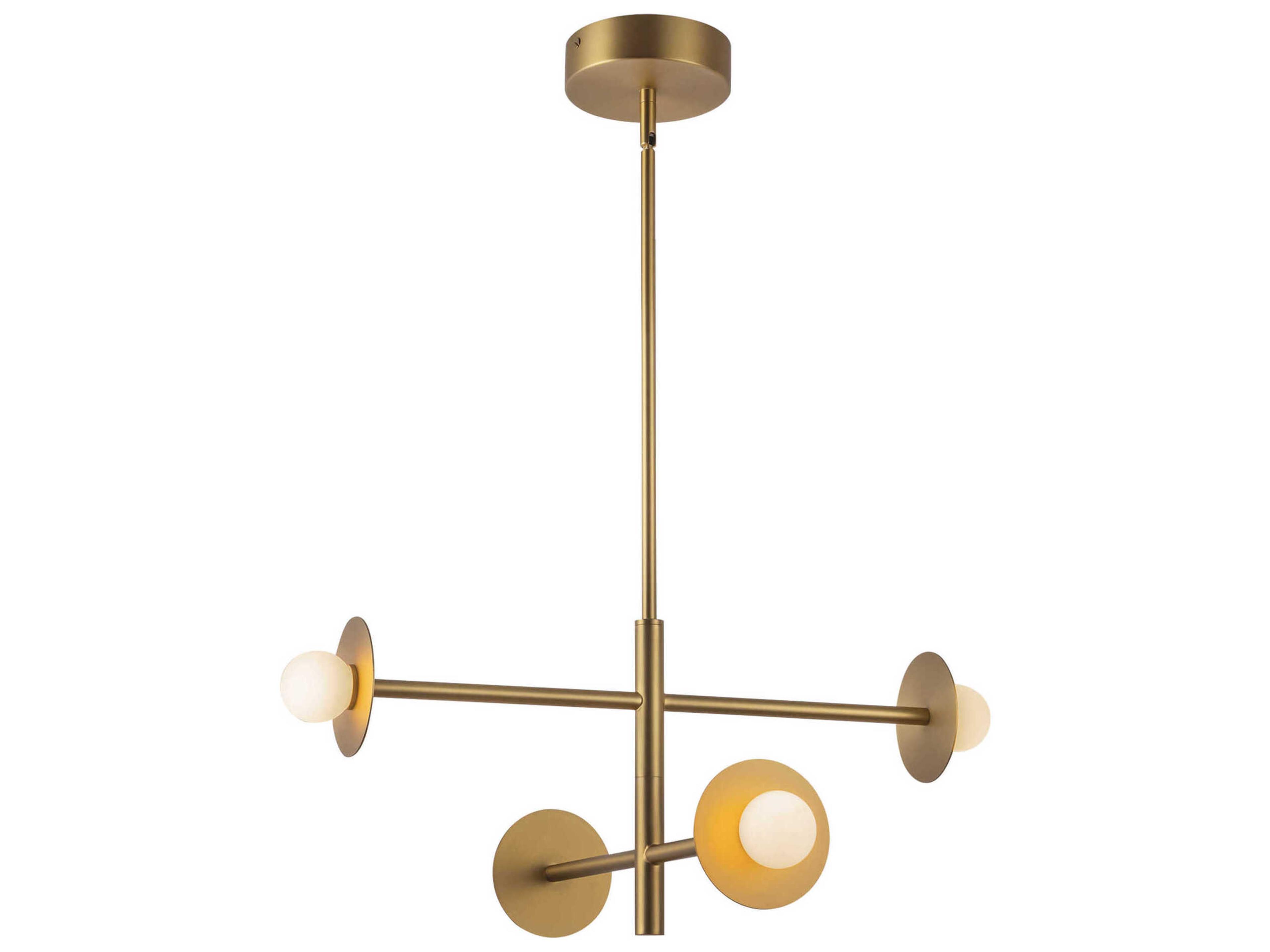 Elixir Brushed Gold Chandelier