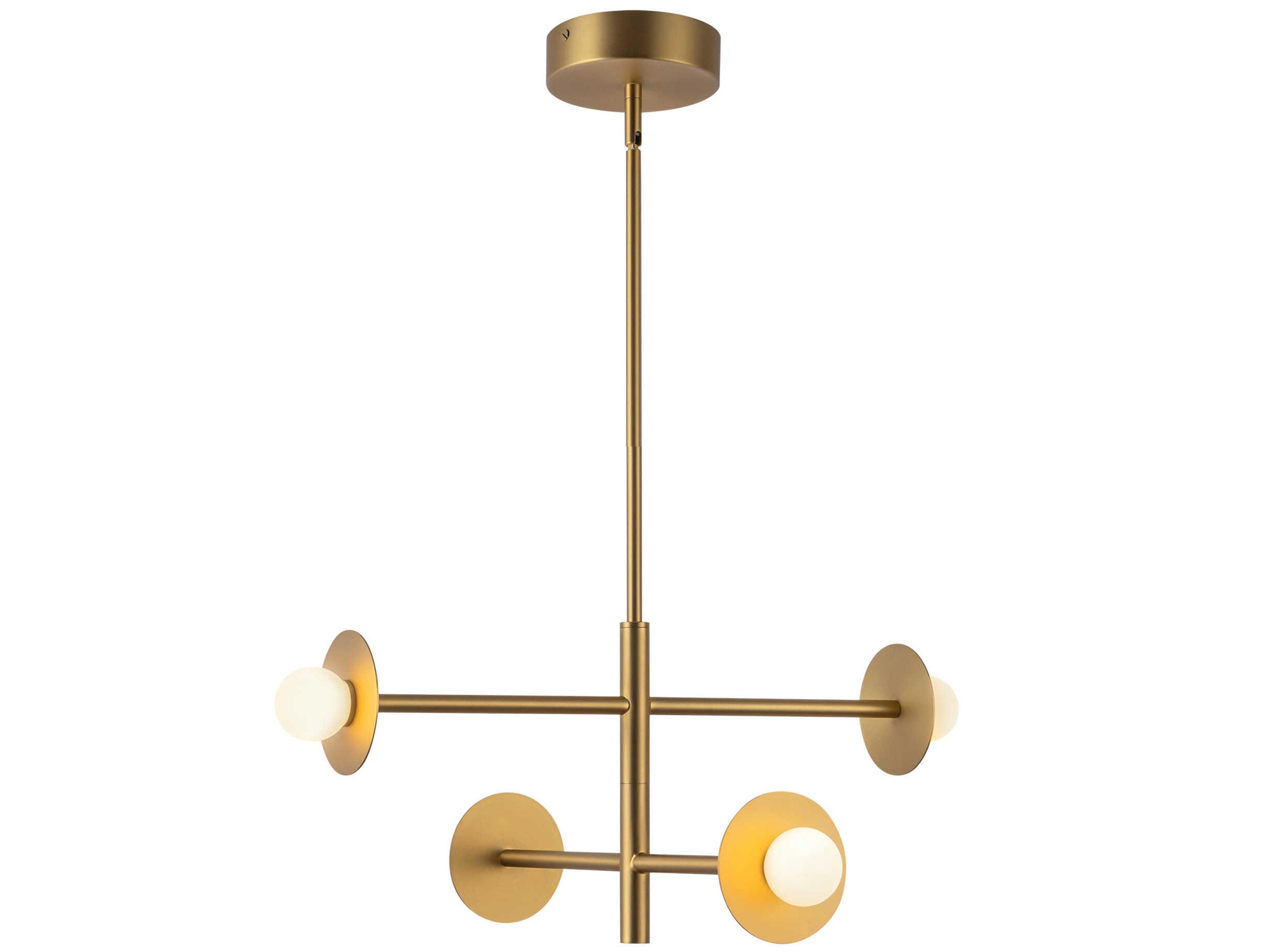 Kuzco Lighting Elixir Brushed Gold Chandelier