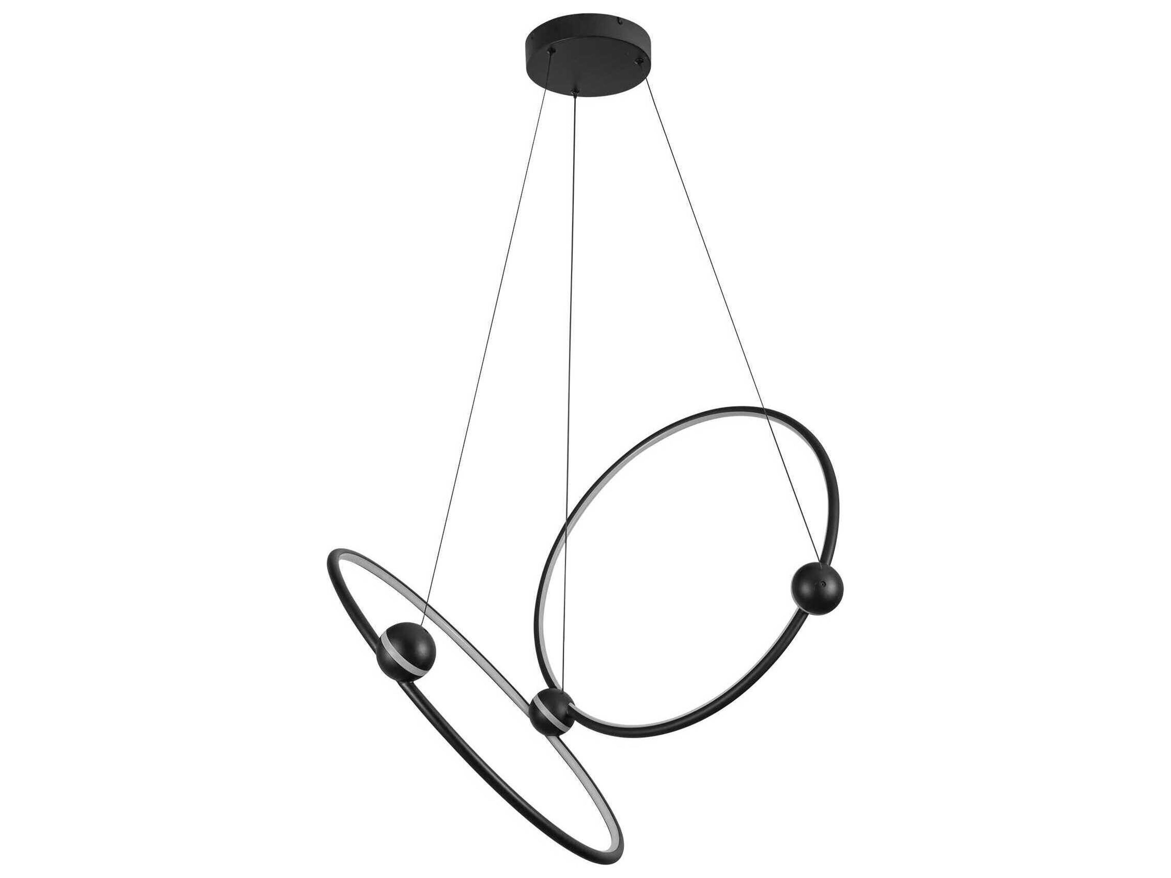 Kuzco Lighting Isho Black Round Chandelier