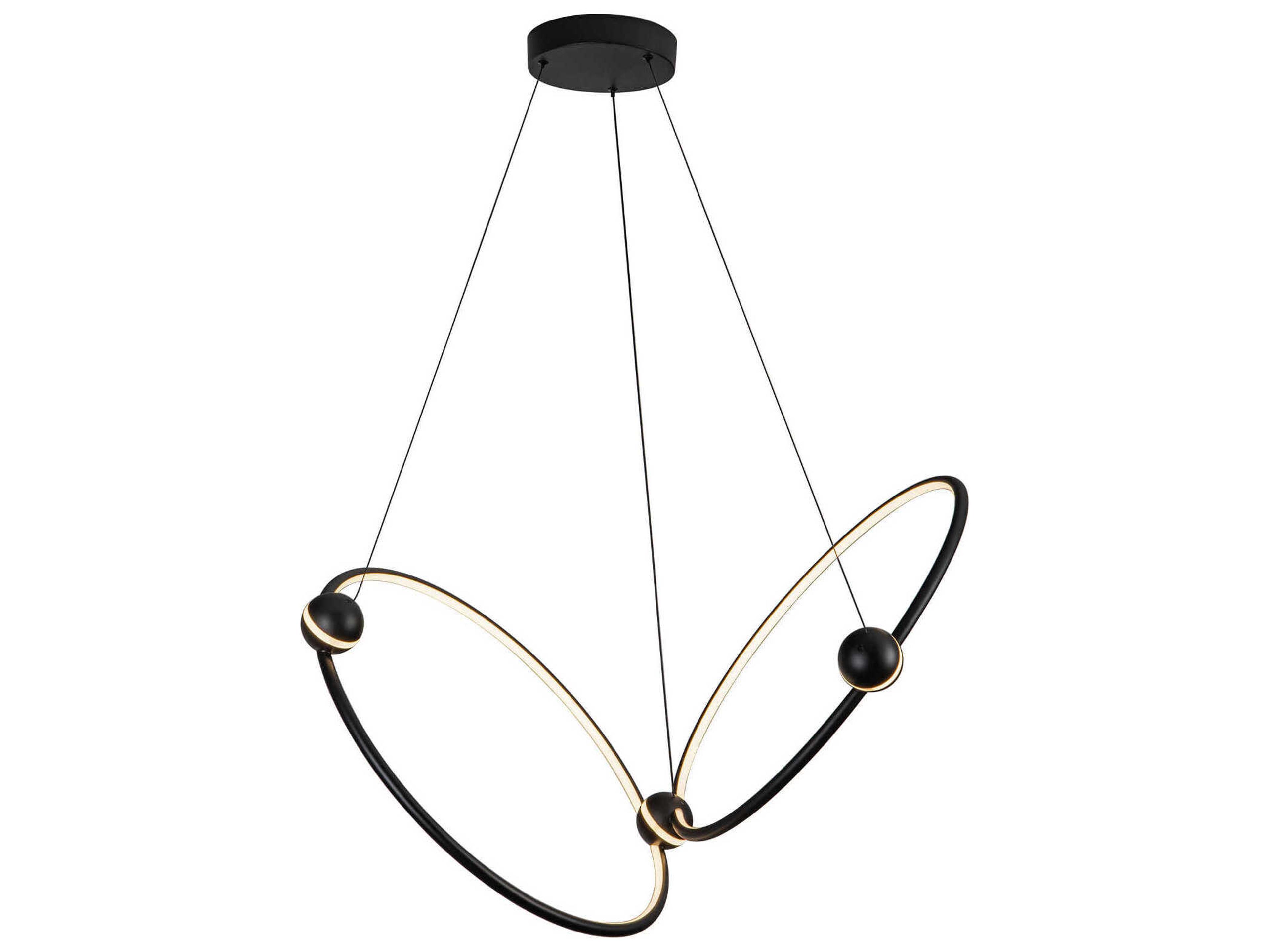 Kuzco Lighting Isho Black Round Chandelier