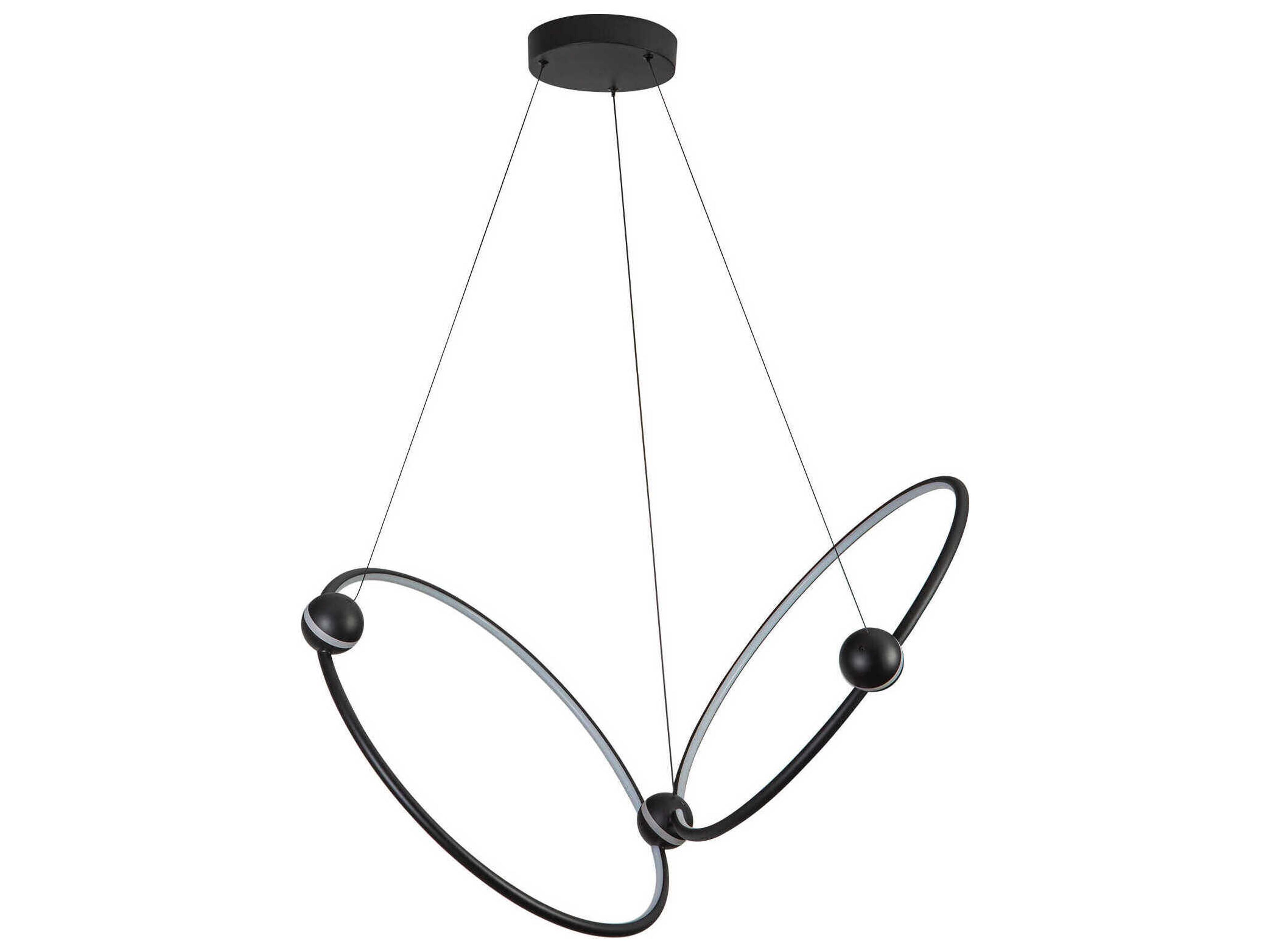 Kuzco Lighting Isho Black Round Chandelier