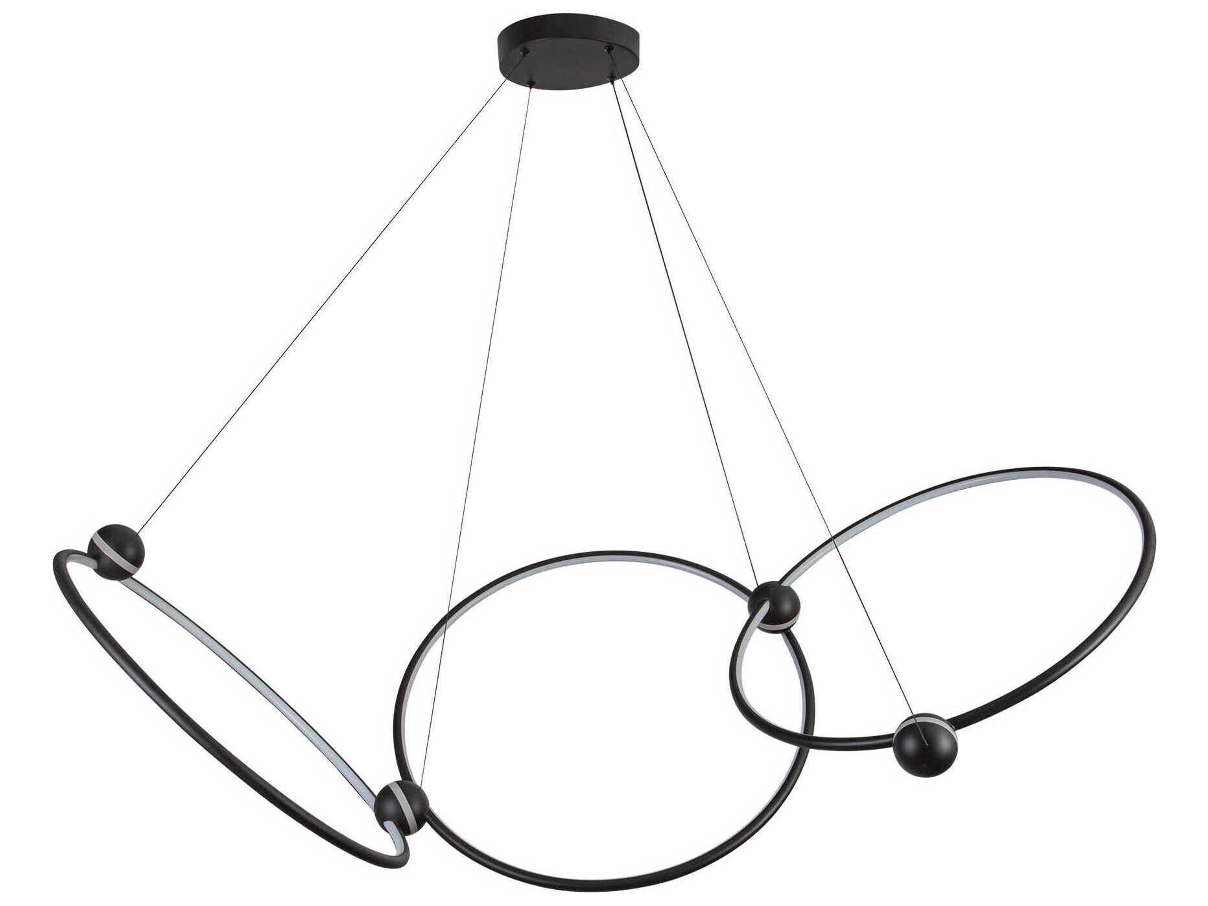 Kuzco Lighting Isho Black Round Chandelier