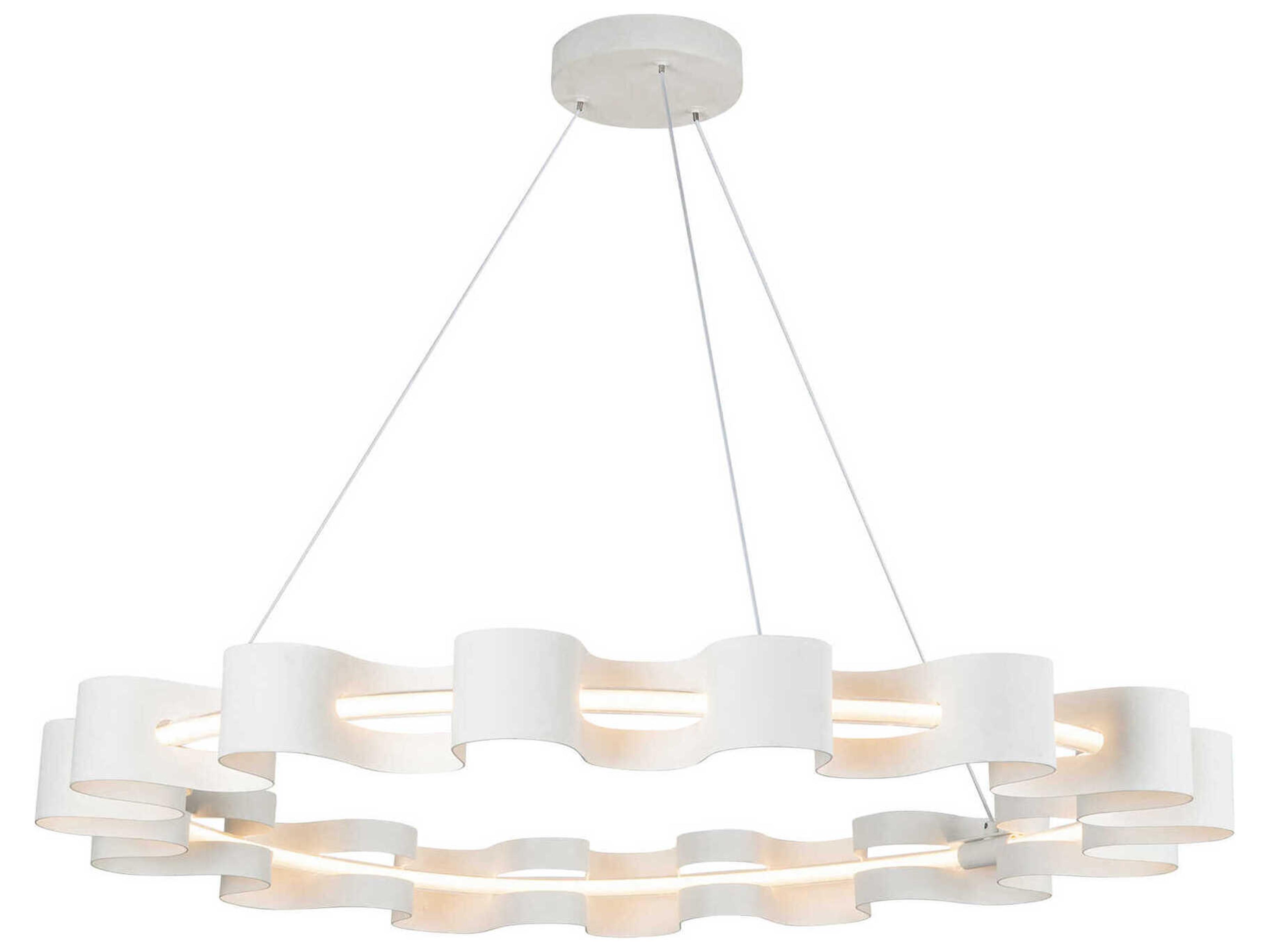 Nami LED Chandelier in Antique White