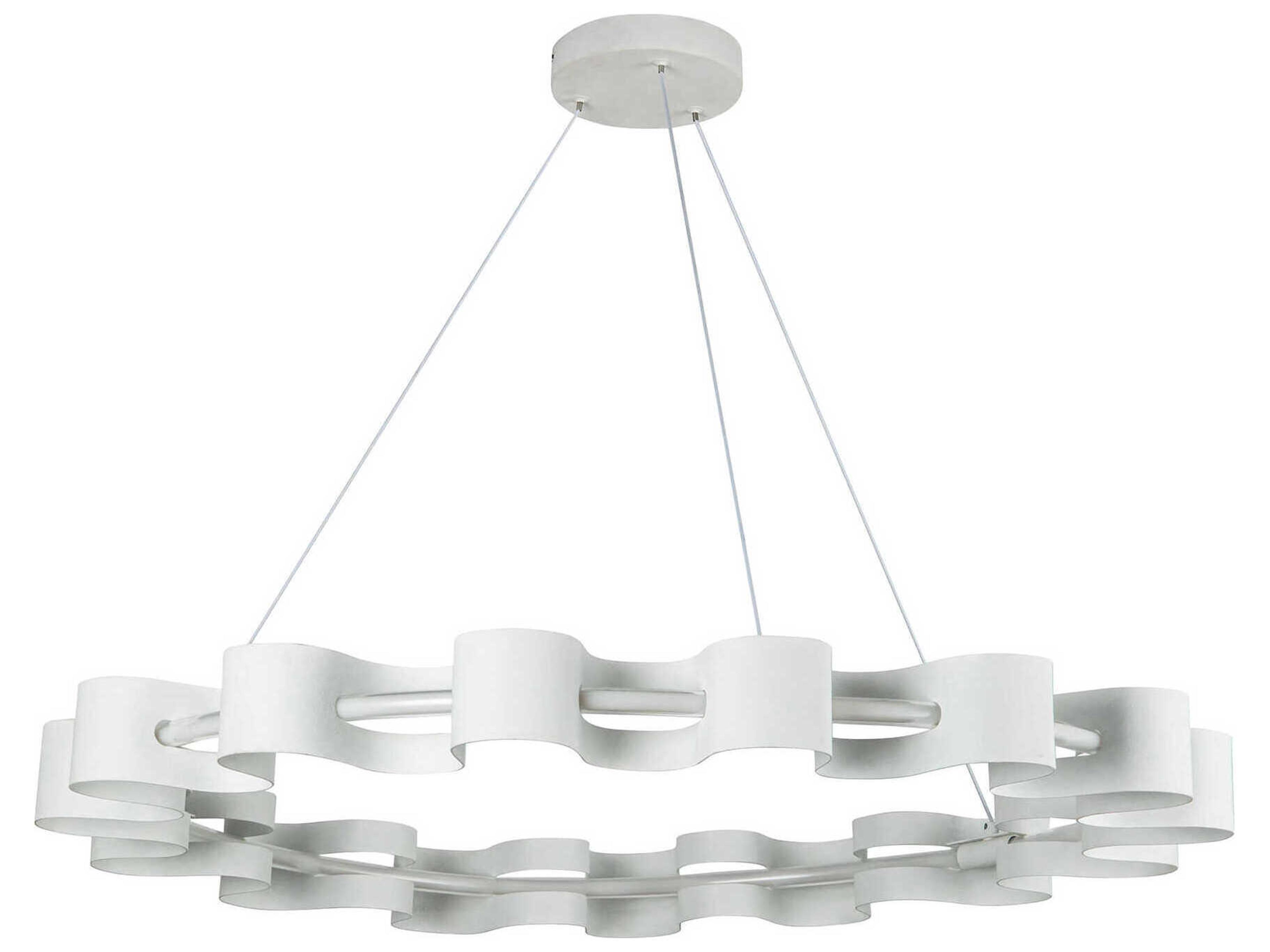 Kuzco Lighting Nami Antique White Round Chandelier