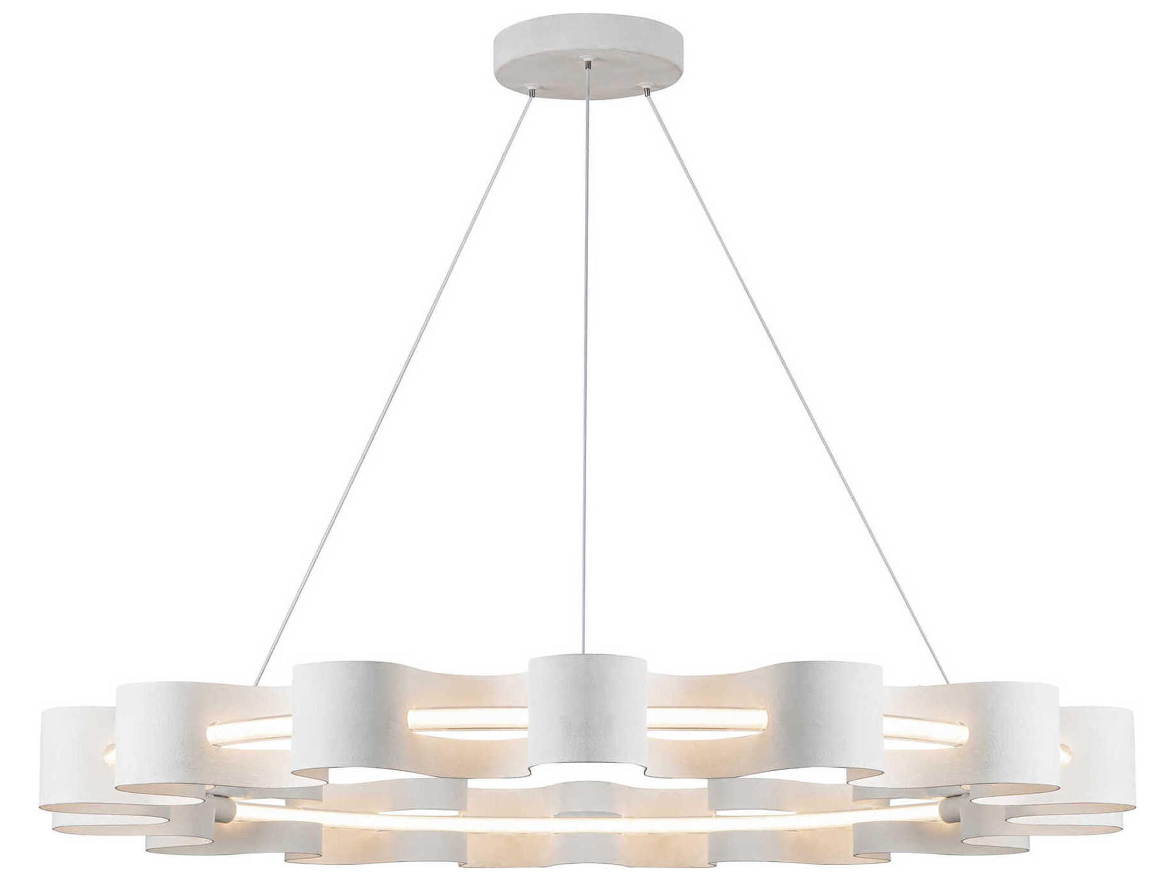 Kuzco Lighting Nami Antique White Round Chandelier