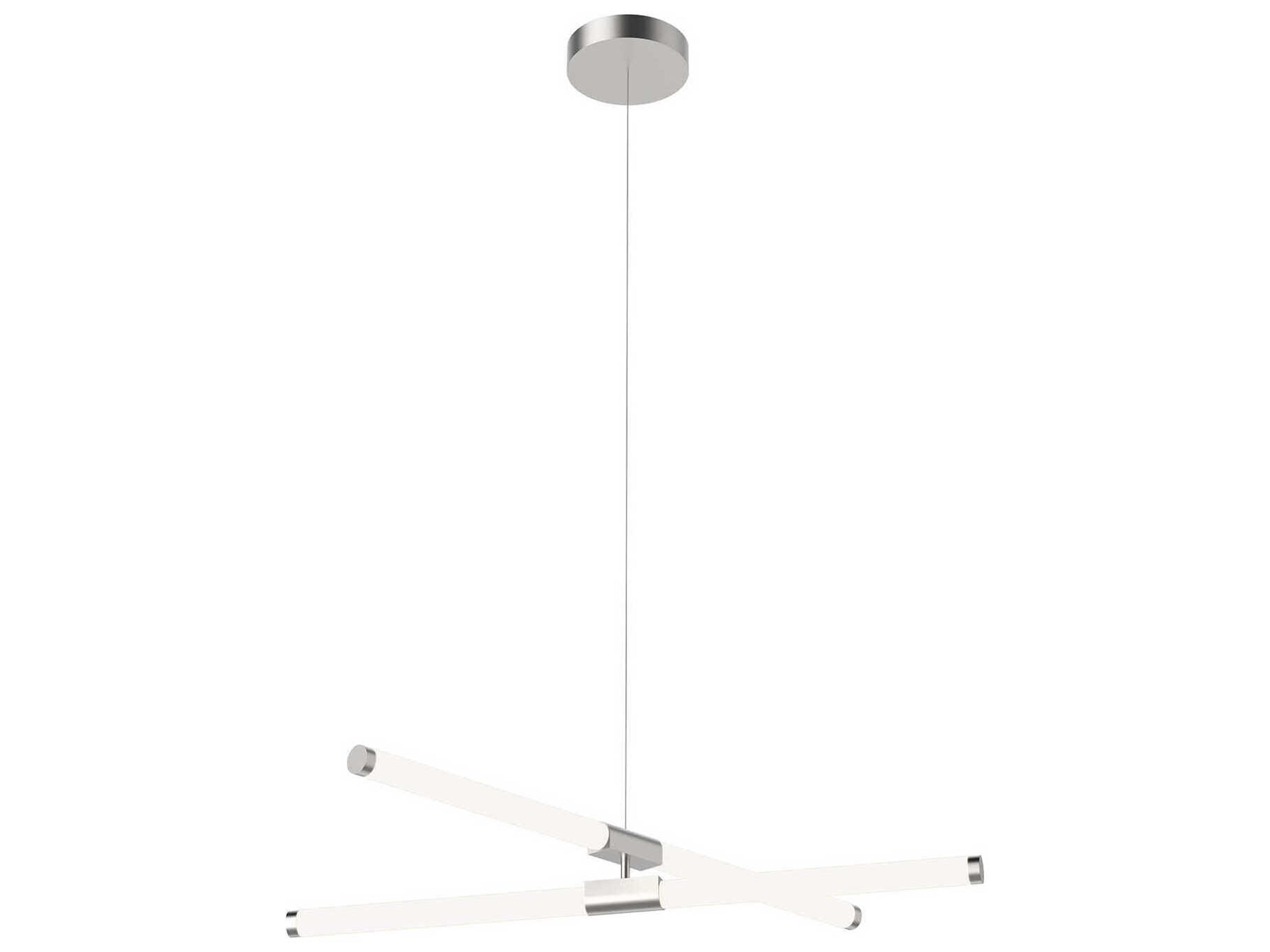 Kuzco Lighting Akari Brushed Nickel Linear Chandelier