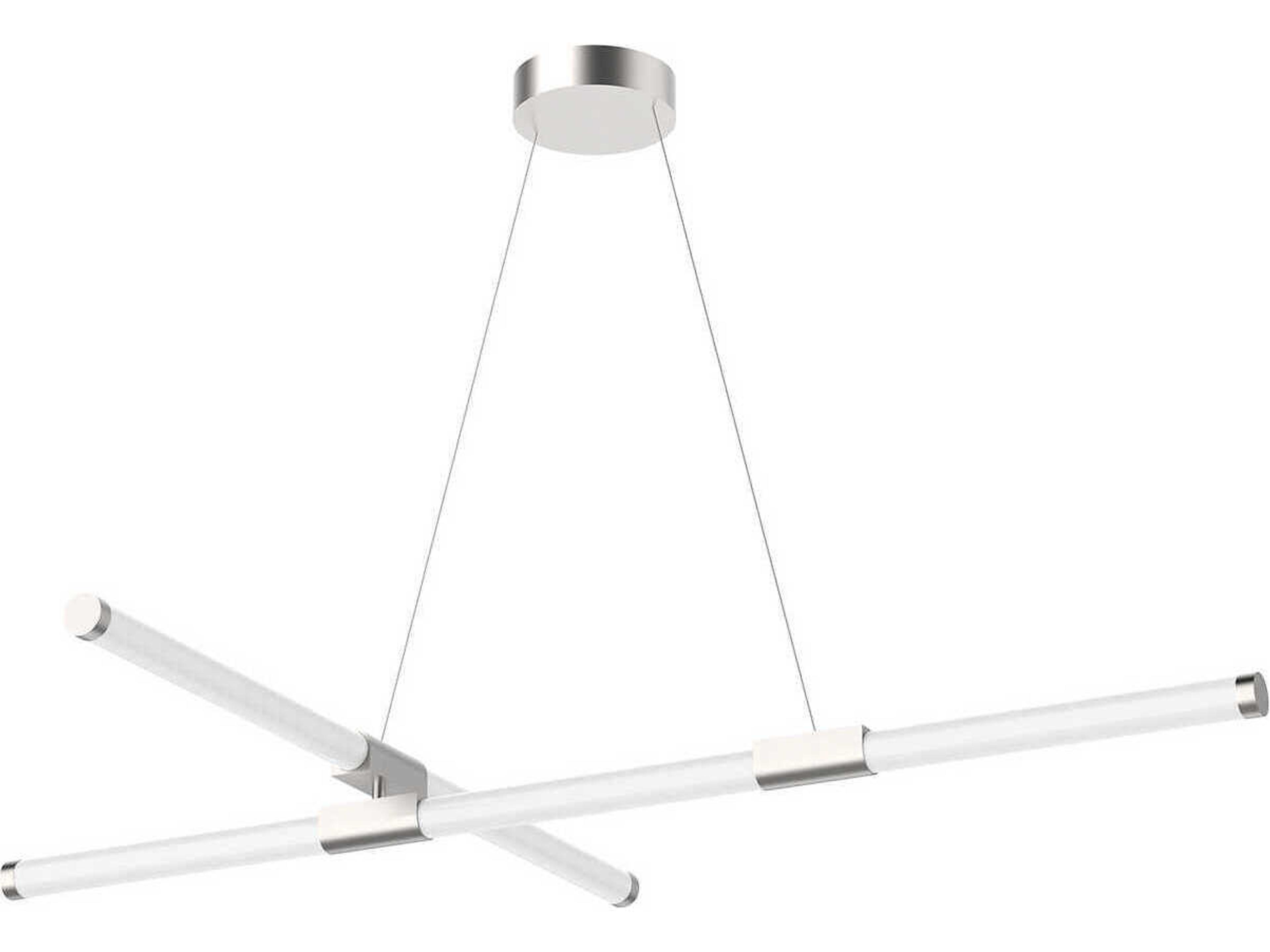 Akari Brushed Nickel Linear Chandelier