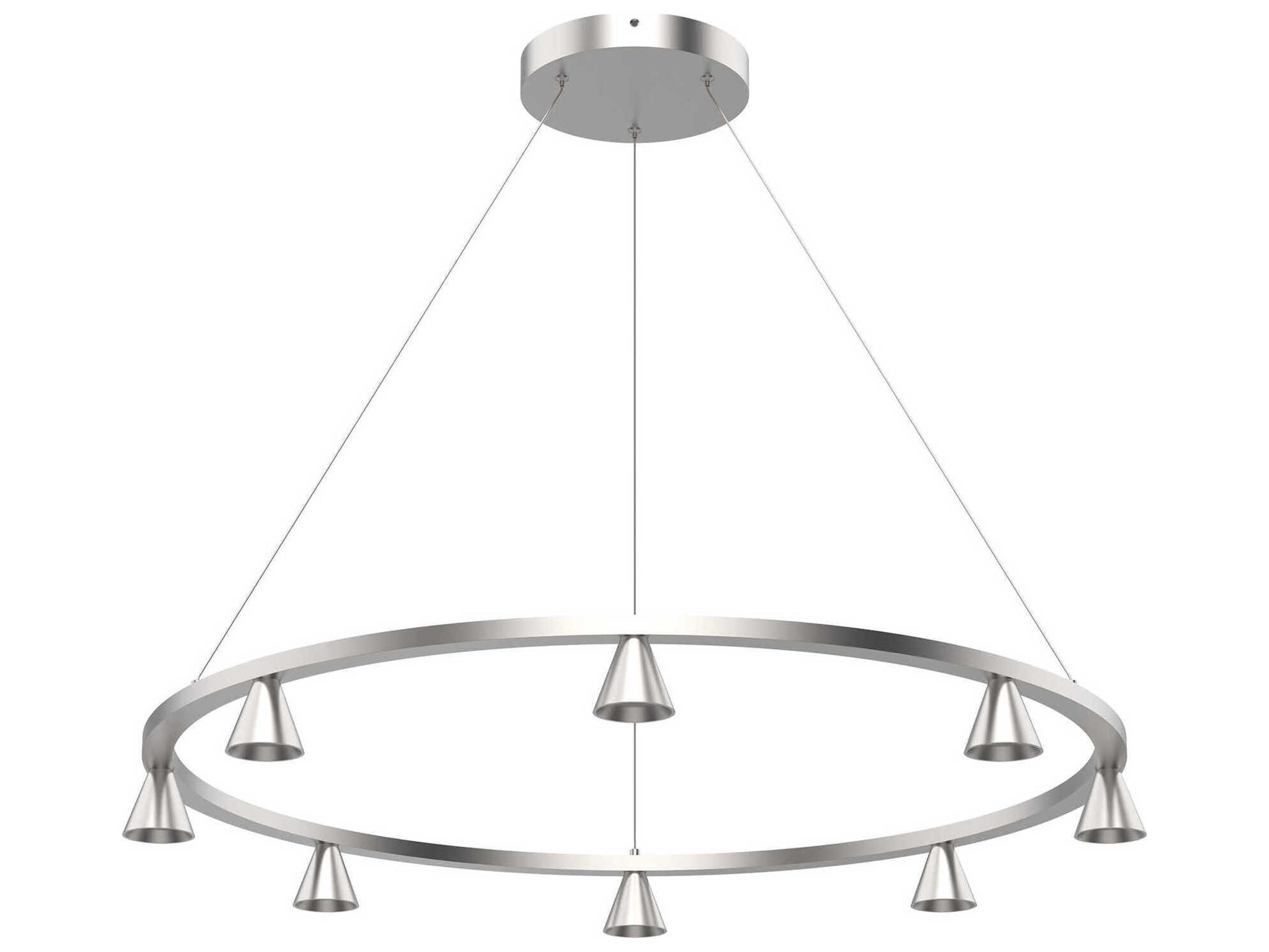 Dune Brushed Nickel Chandelier