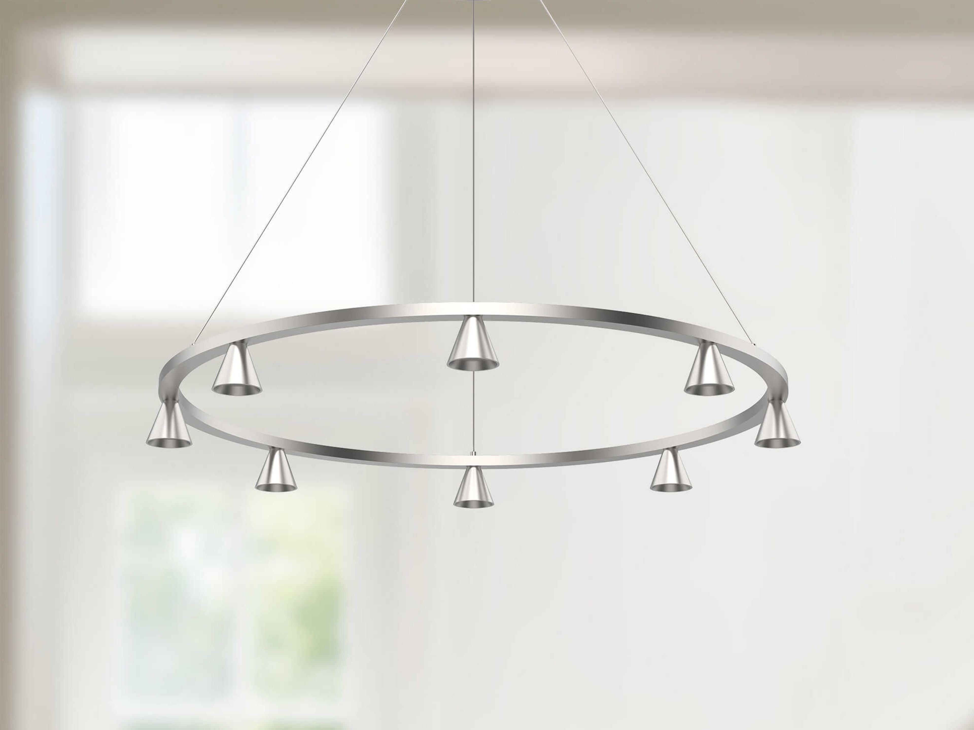 Kuzco Lighting Dune Brushed Nickel Chandelier