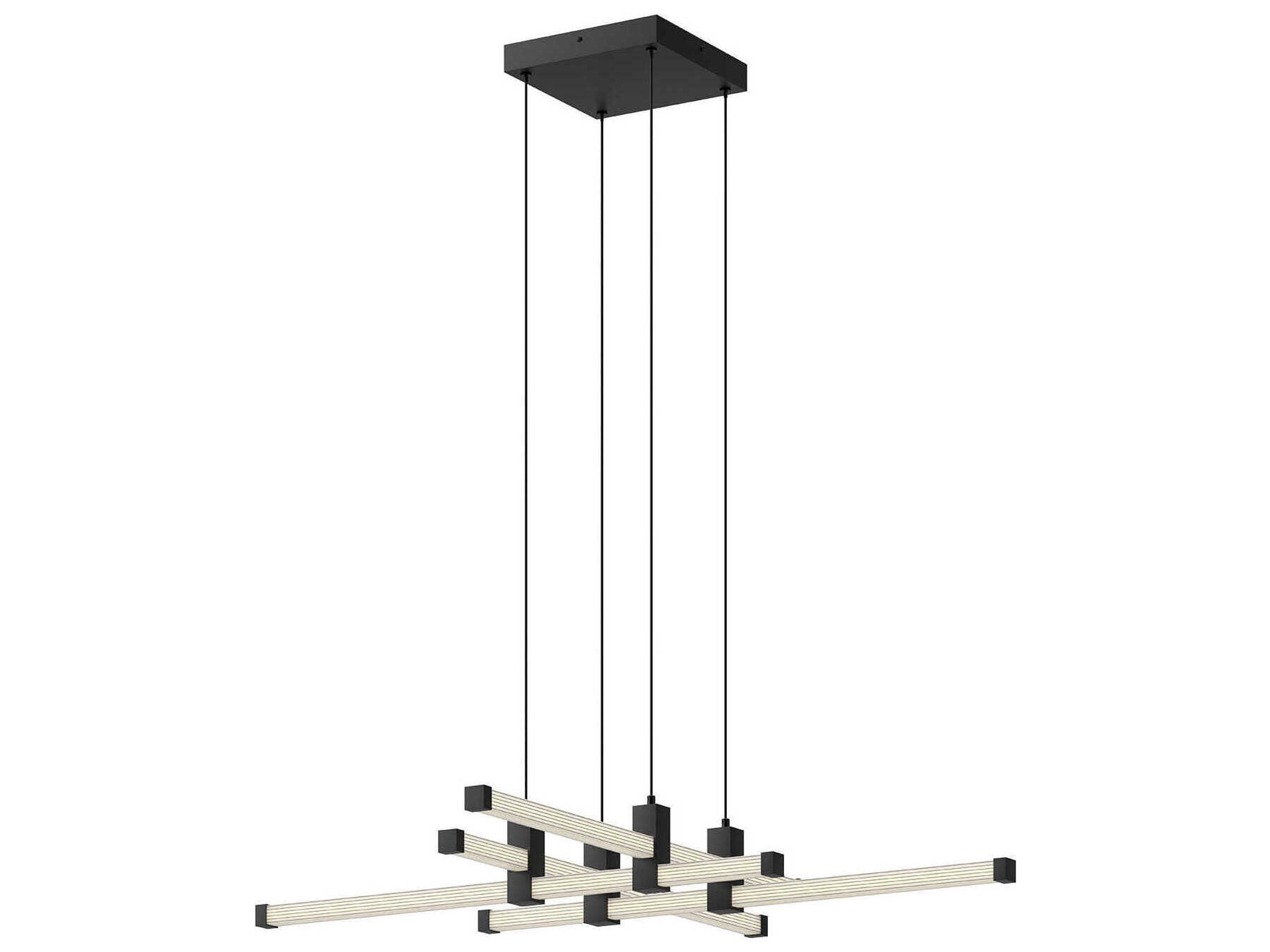 Kuzco Lighting Blade Black Linear Chandelier