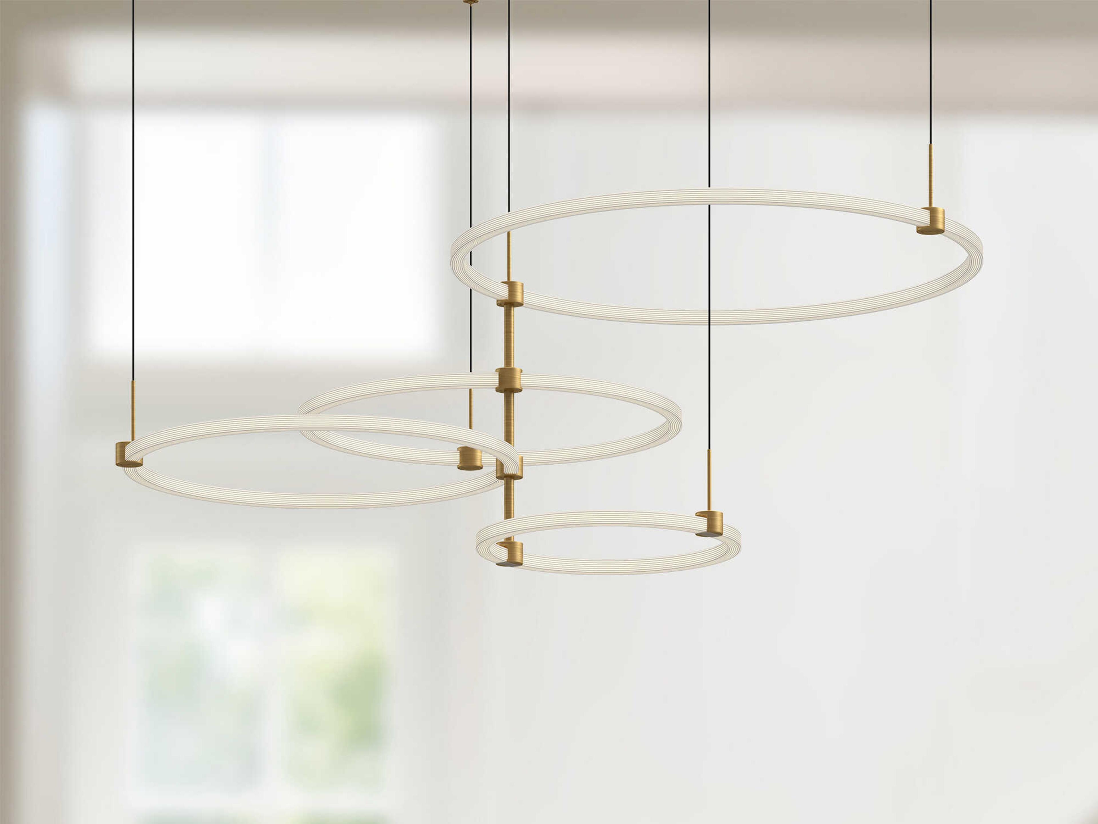 Kuzco Lighting Bruni Brushed Gold Round Chandelier