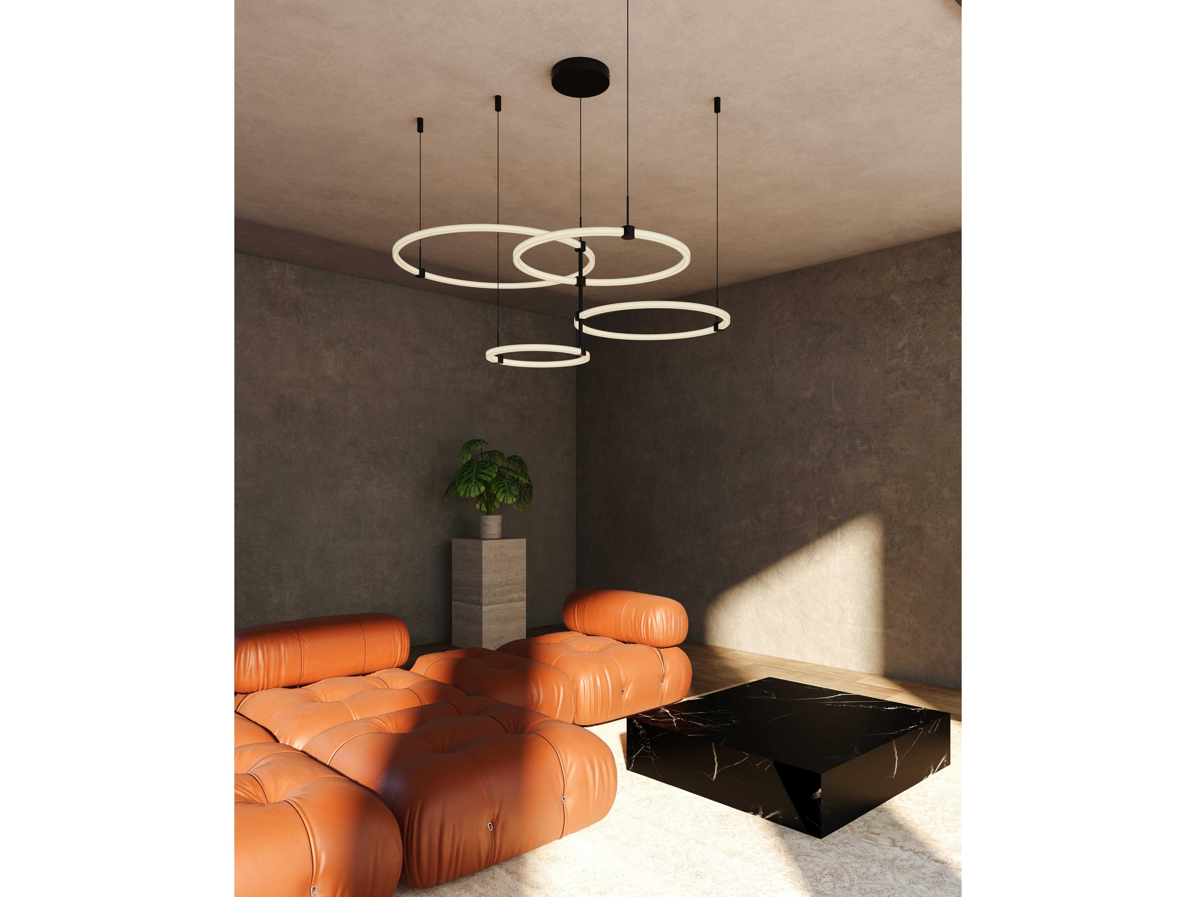 Kuzco Lighting Bruni Black Round Chandelier
