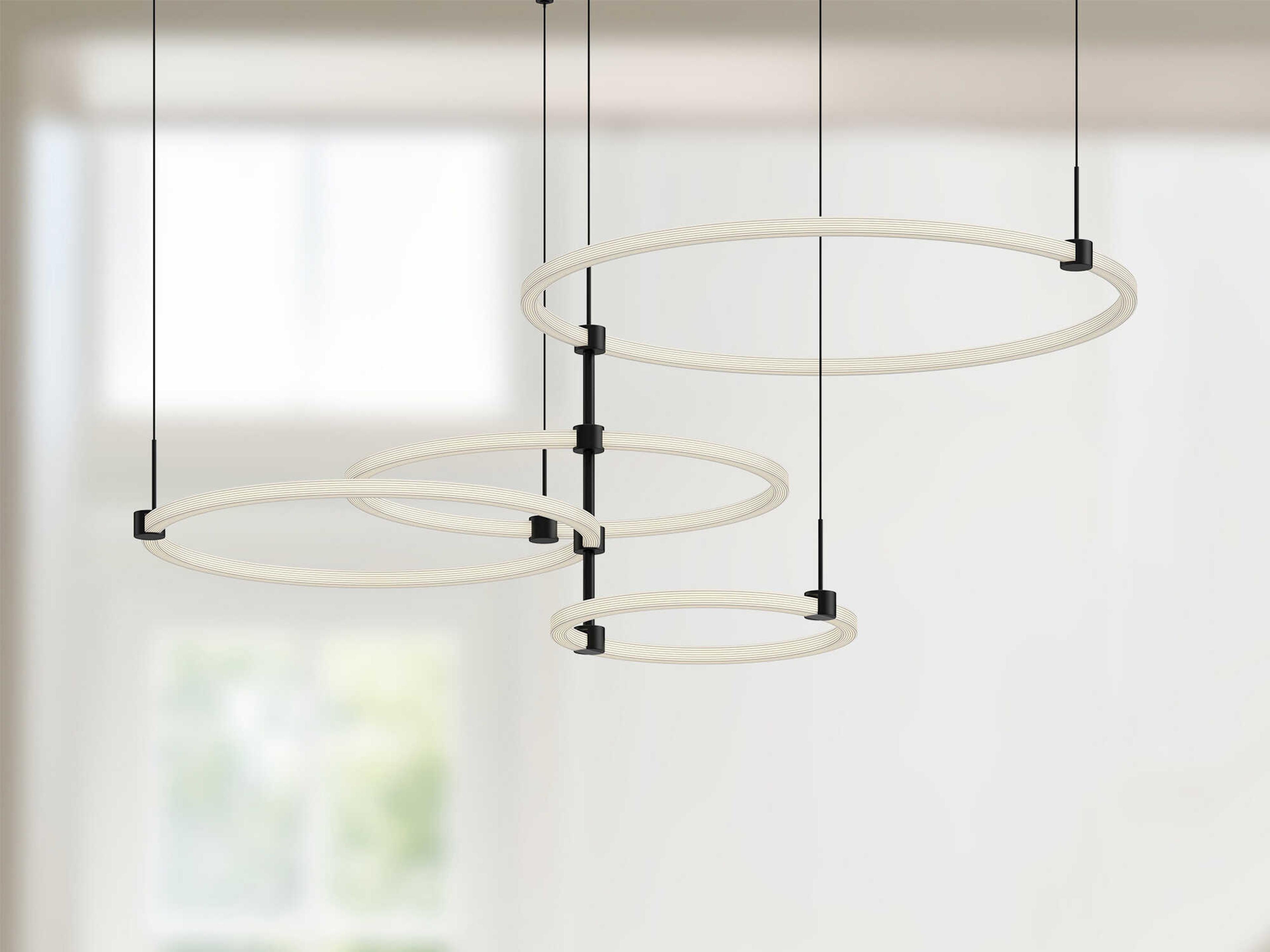 Kuzco Lighting Bruni Black Round Chandelier