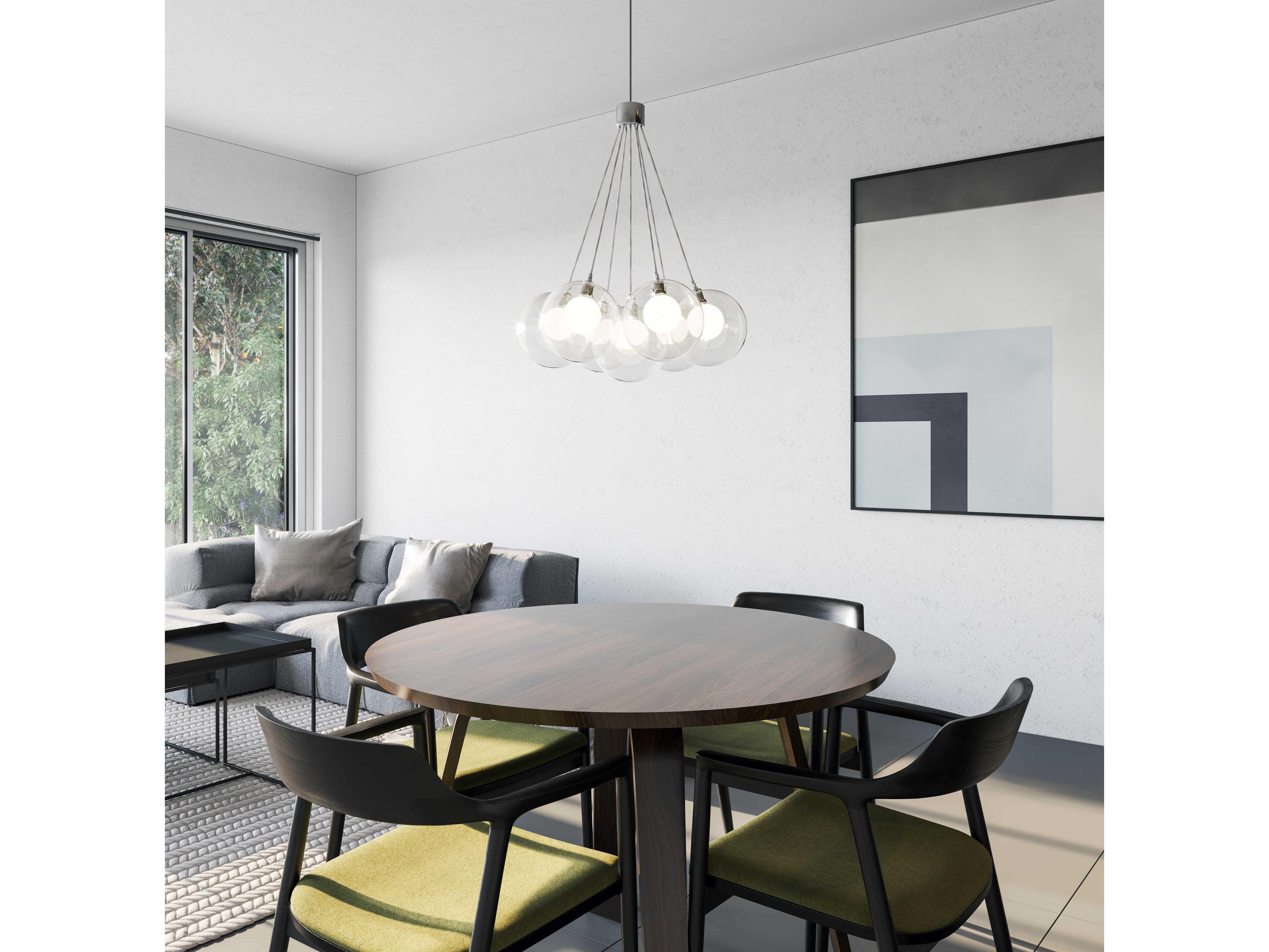 Kuzco Lighting Bolla Chrome Globe Chandelier