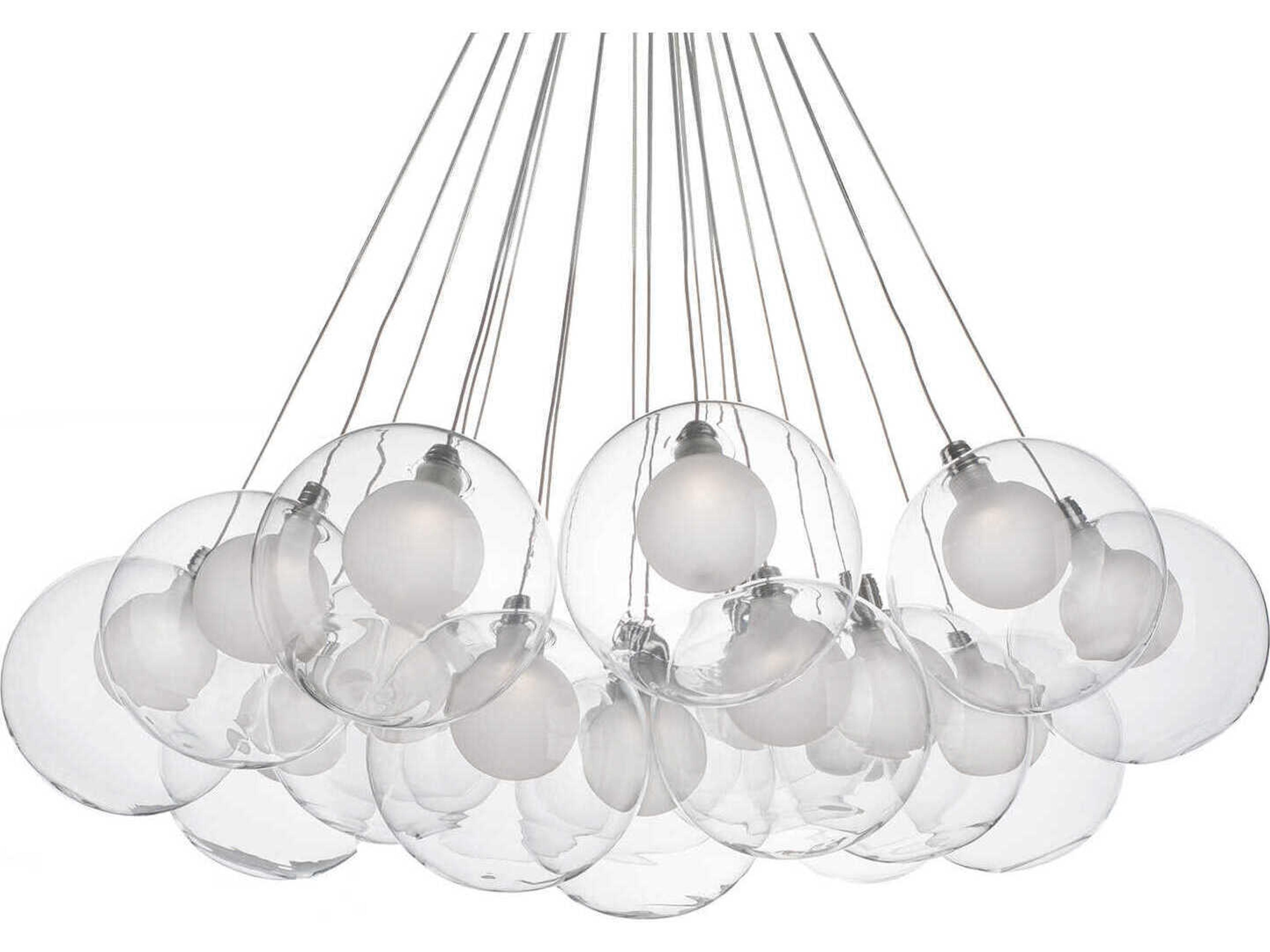 Kuzco Lighting Bolla Chrome Globe Chandelier