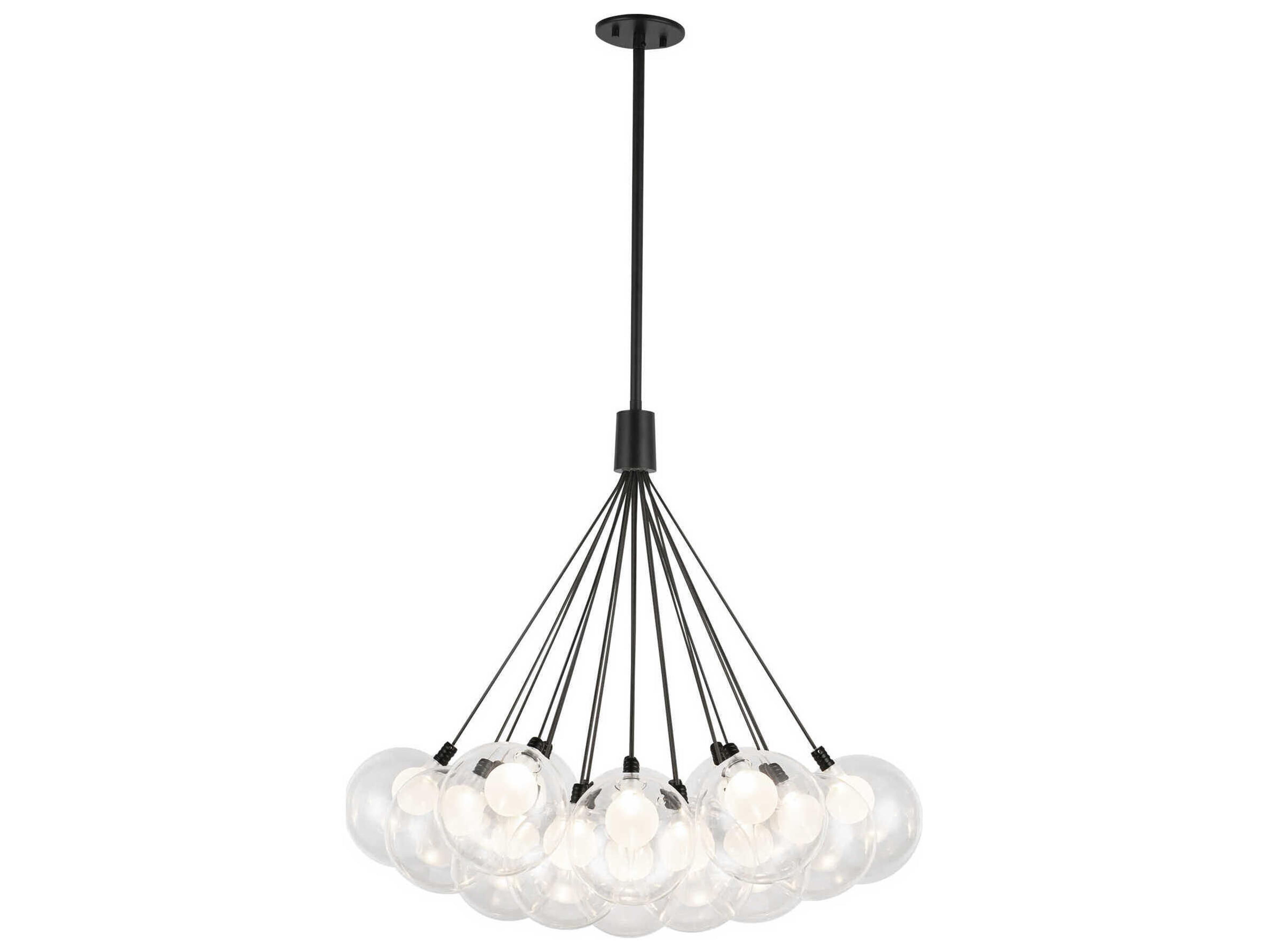 Bolla Black Globe Chandelier