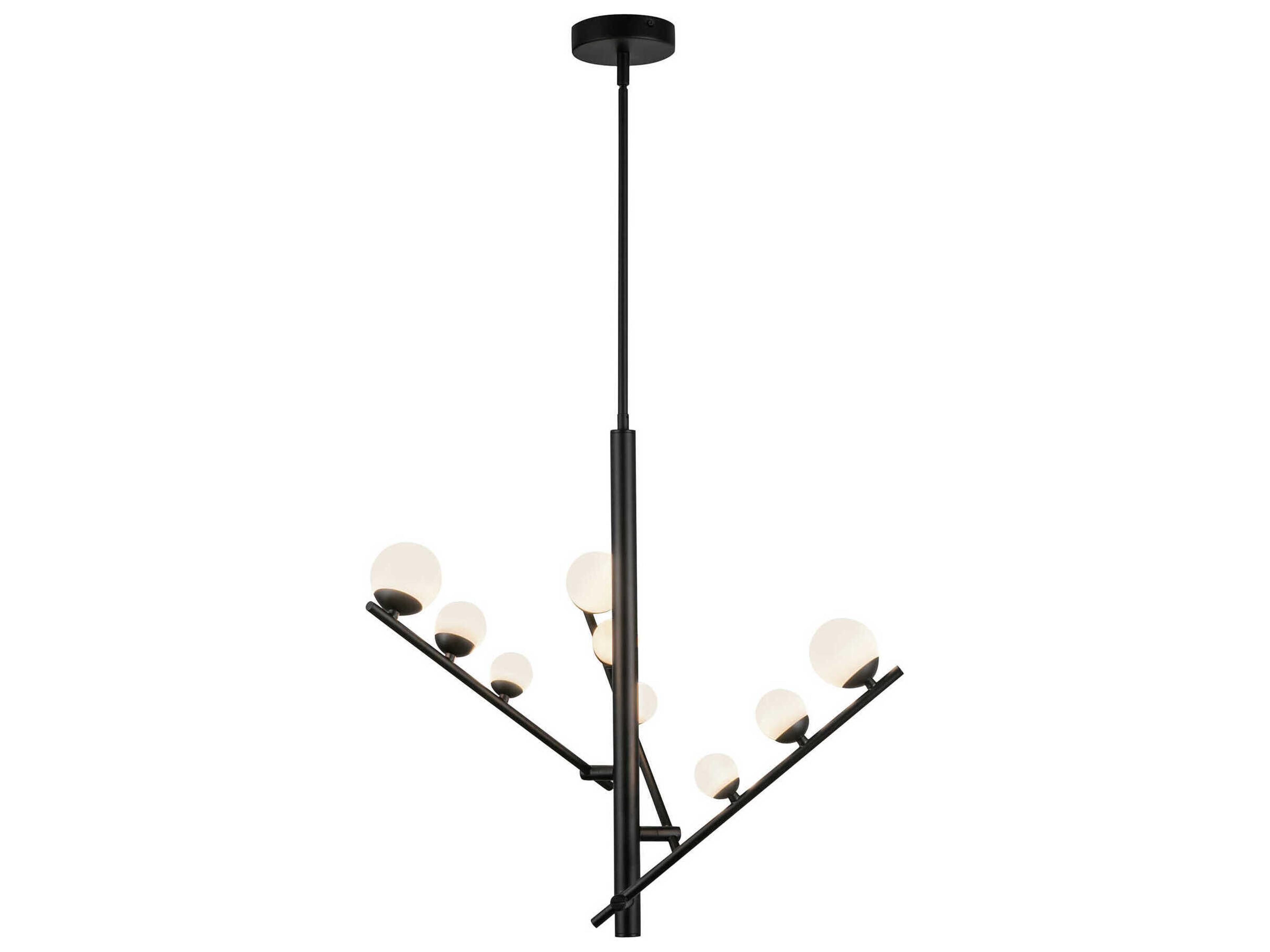 Kuzco Lighting Juniper Black Round Chandelier
