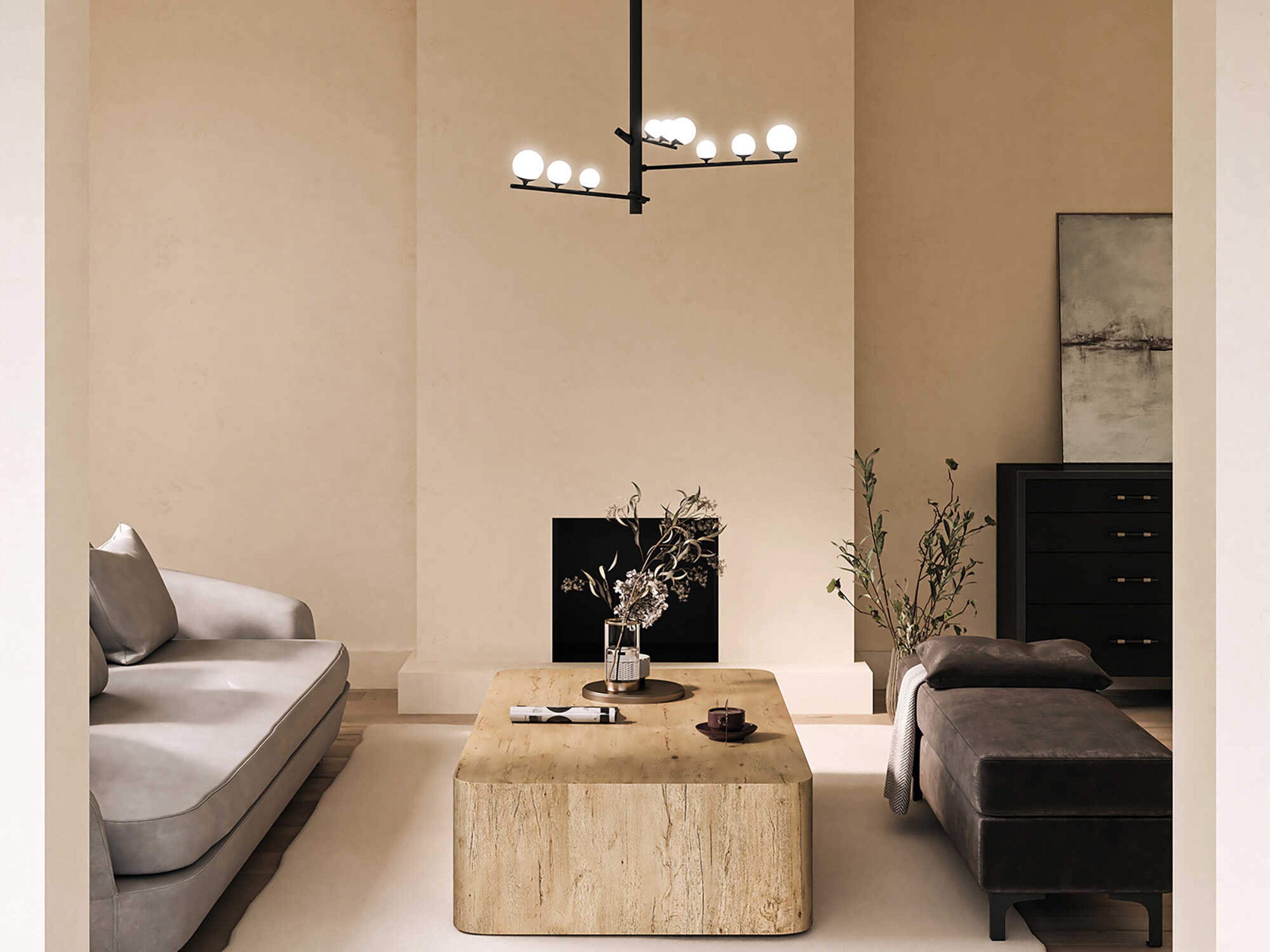 Kuzco Lighting Juniper Black Round Chandelier