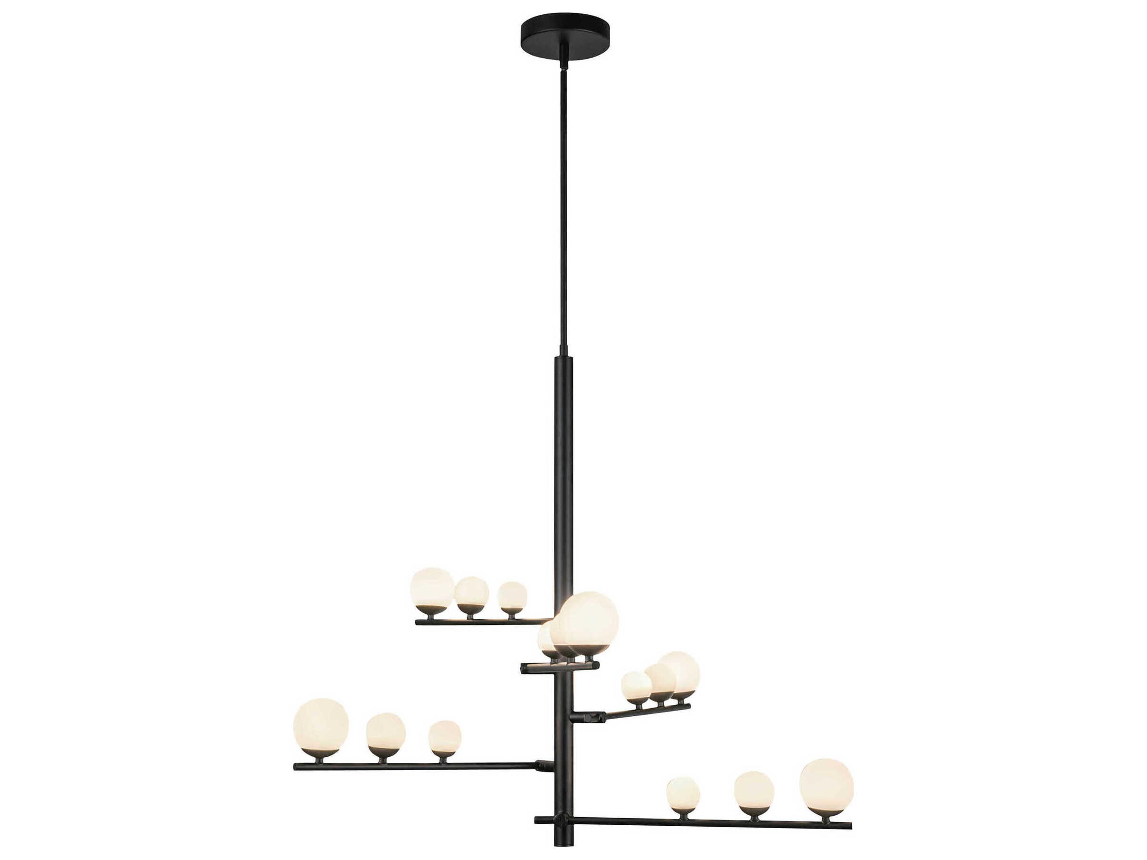 Kuzco Lighting Juniper Black Globe Chandelier