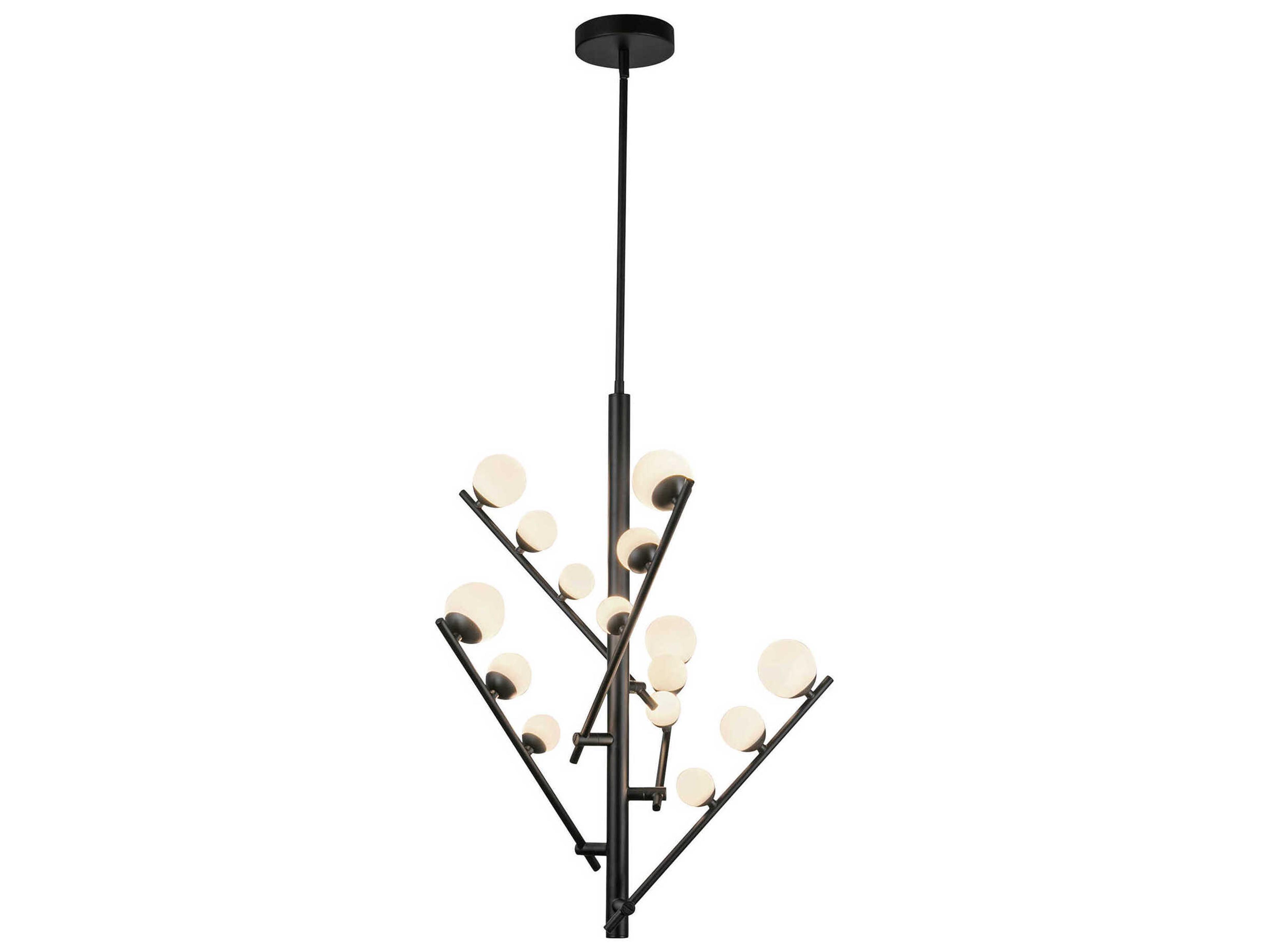 Kuzco Lighting Juniper Black Globe Chandelier