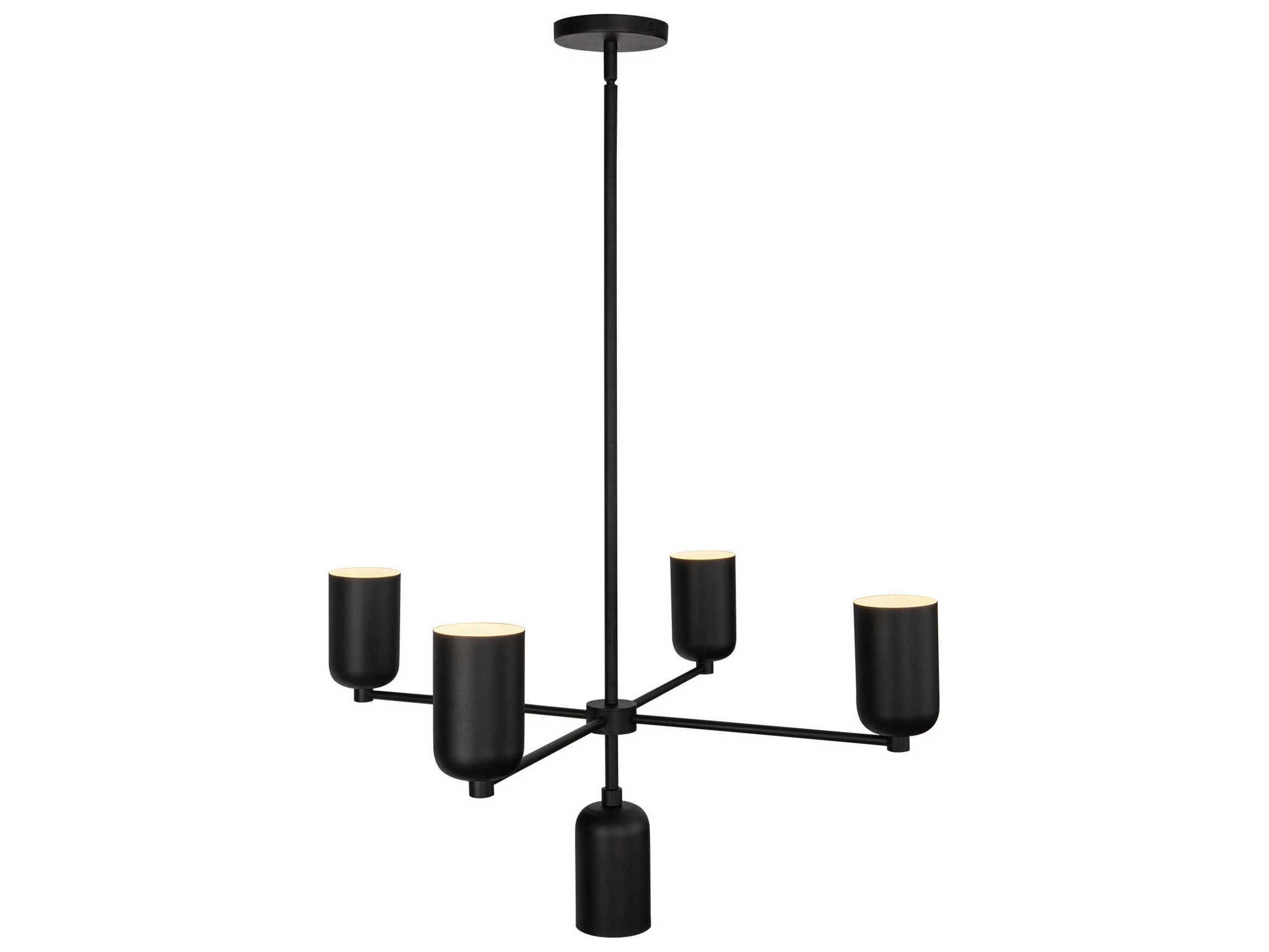 Kuzco Lighting Nola 5-Light Black Chandelier