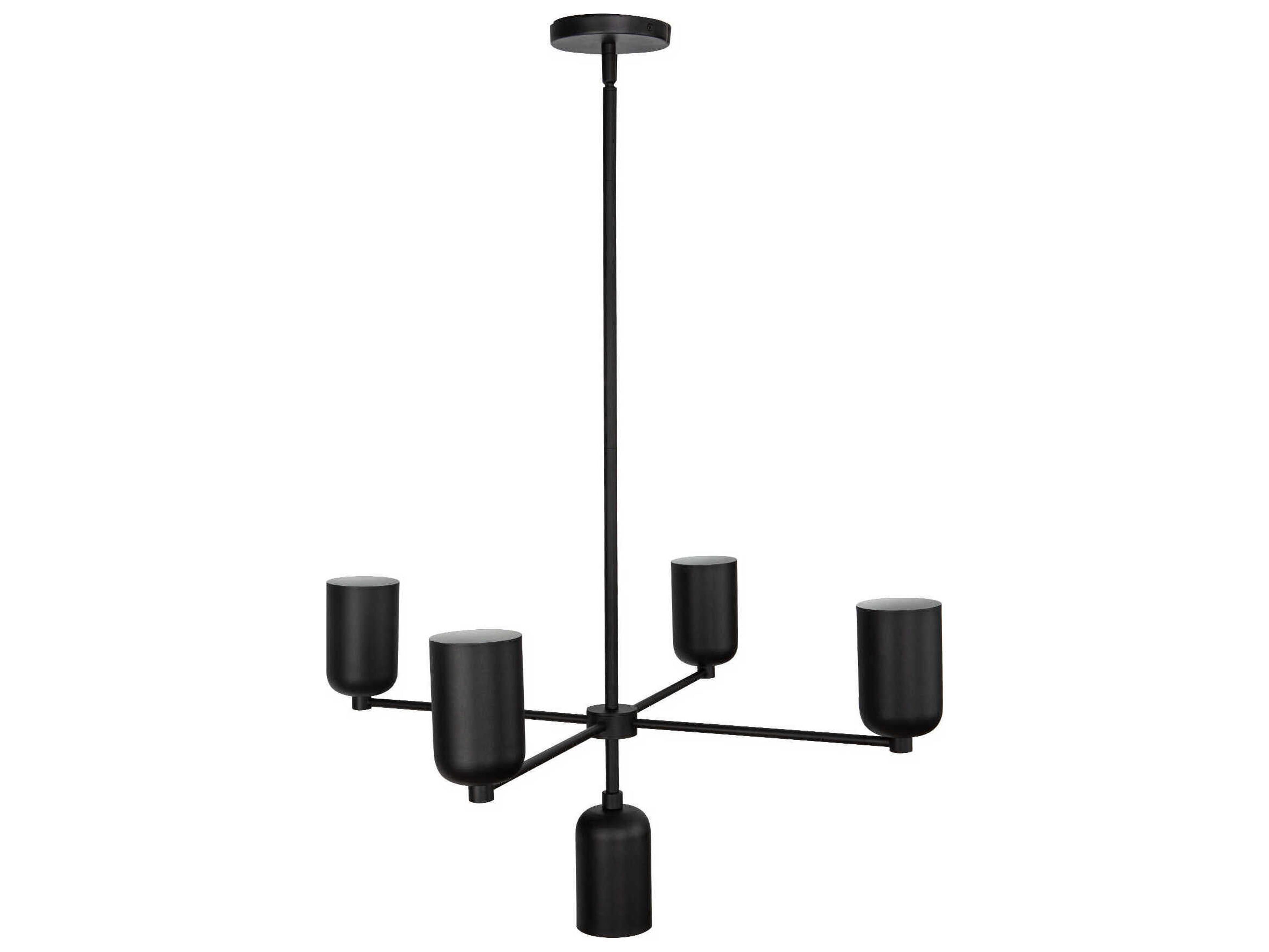 Kuzco Lighting Nola 5-Light Black Chandelier