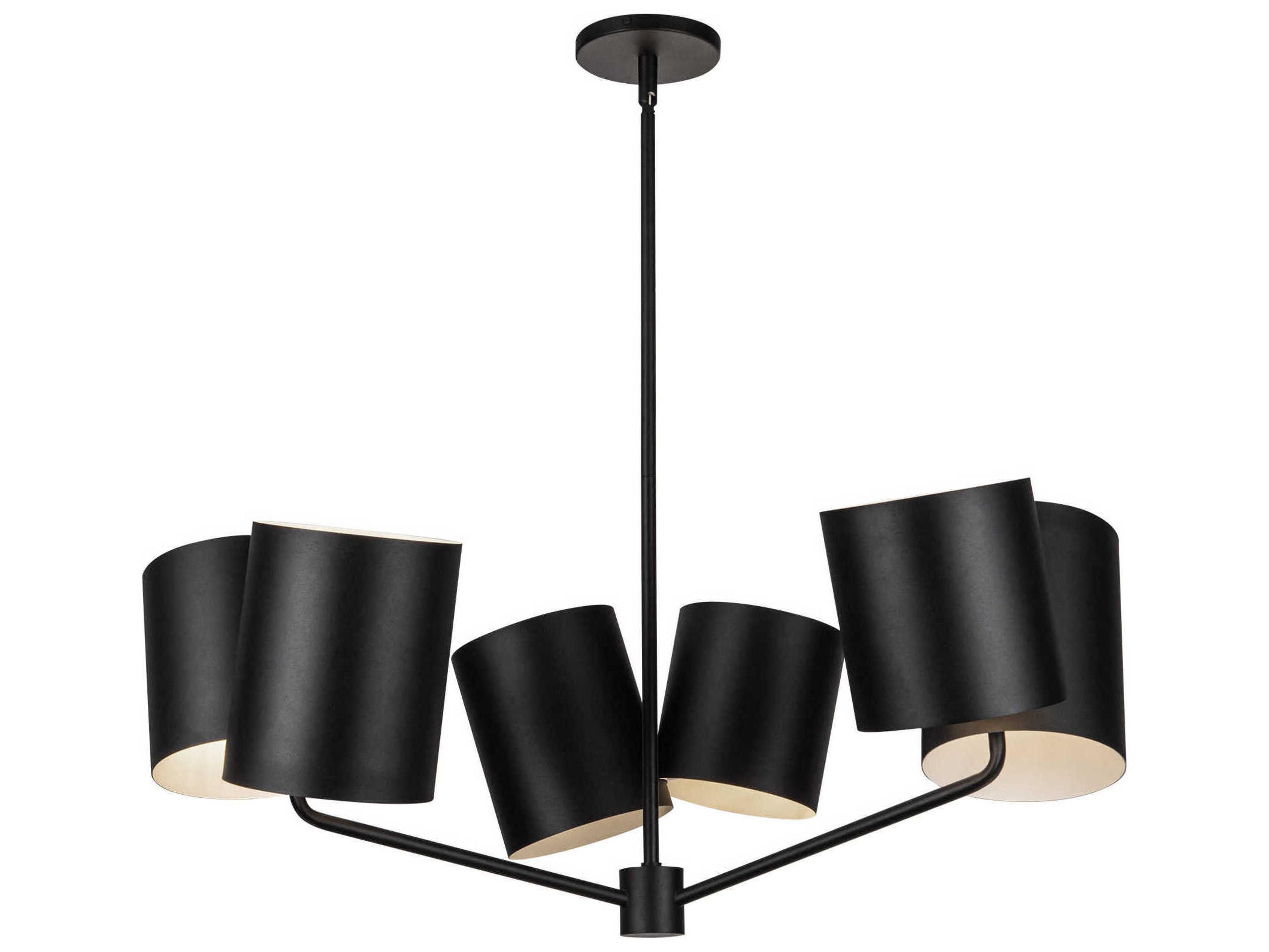 Keiko 6-Light Black Chandelier