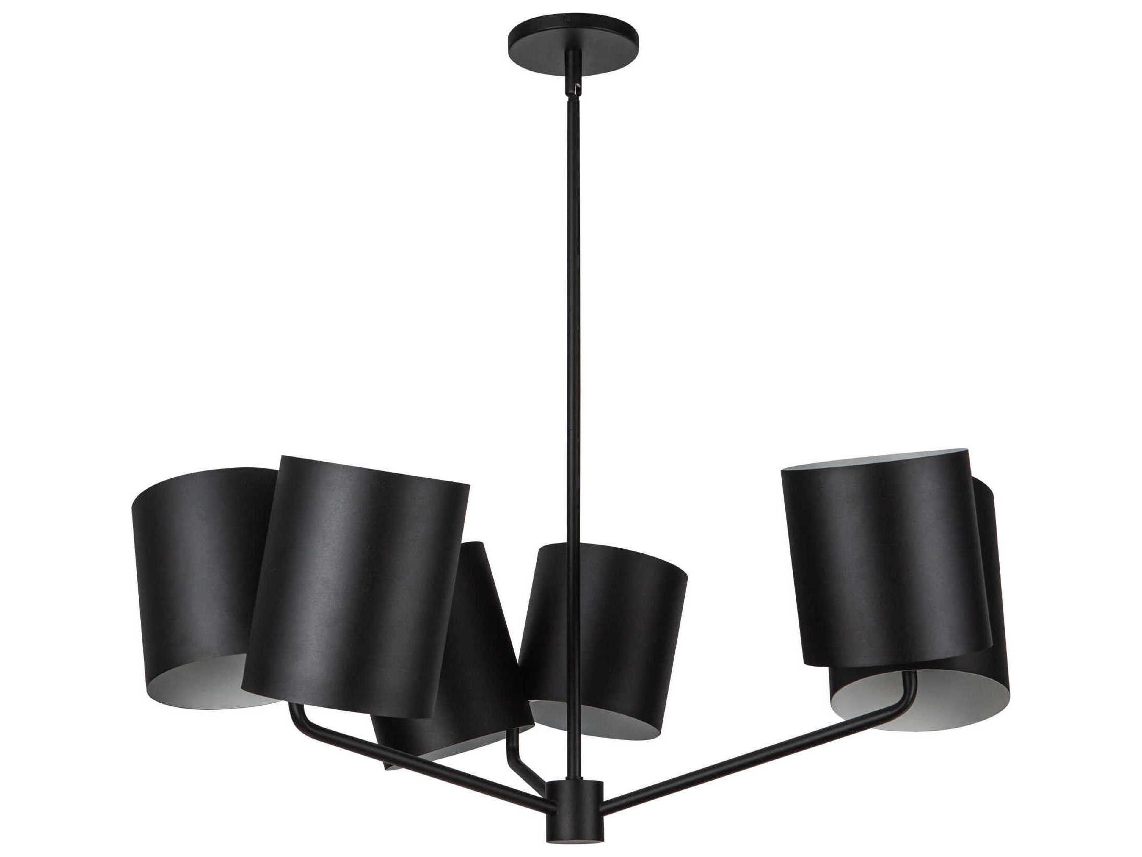 Kuzco Lighting Keiko 6-Light Black Chandelier