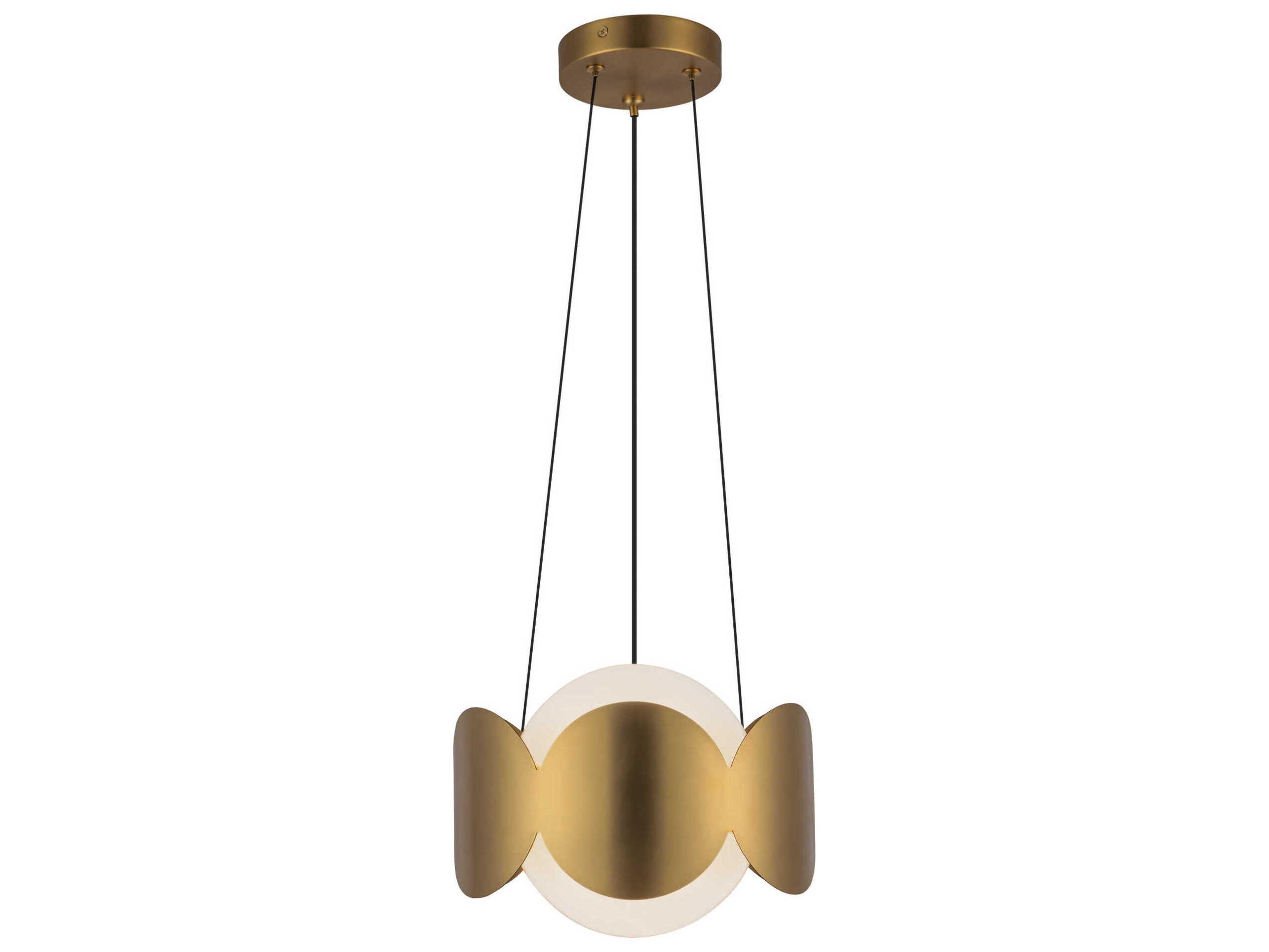 Kuzco Lighting Ciel 1-Light Brushed Gold Globe Chandelier