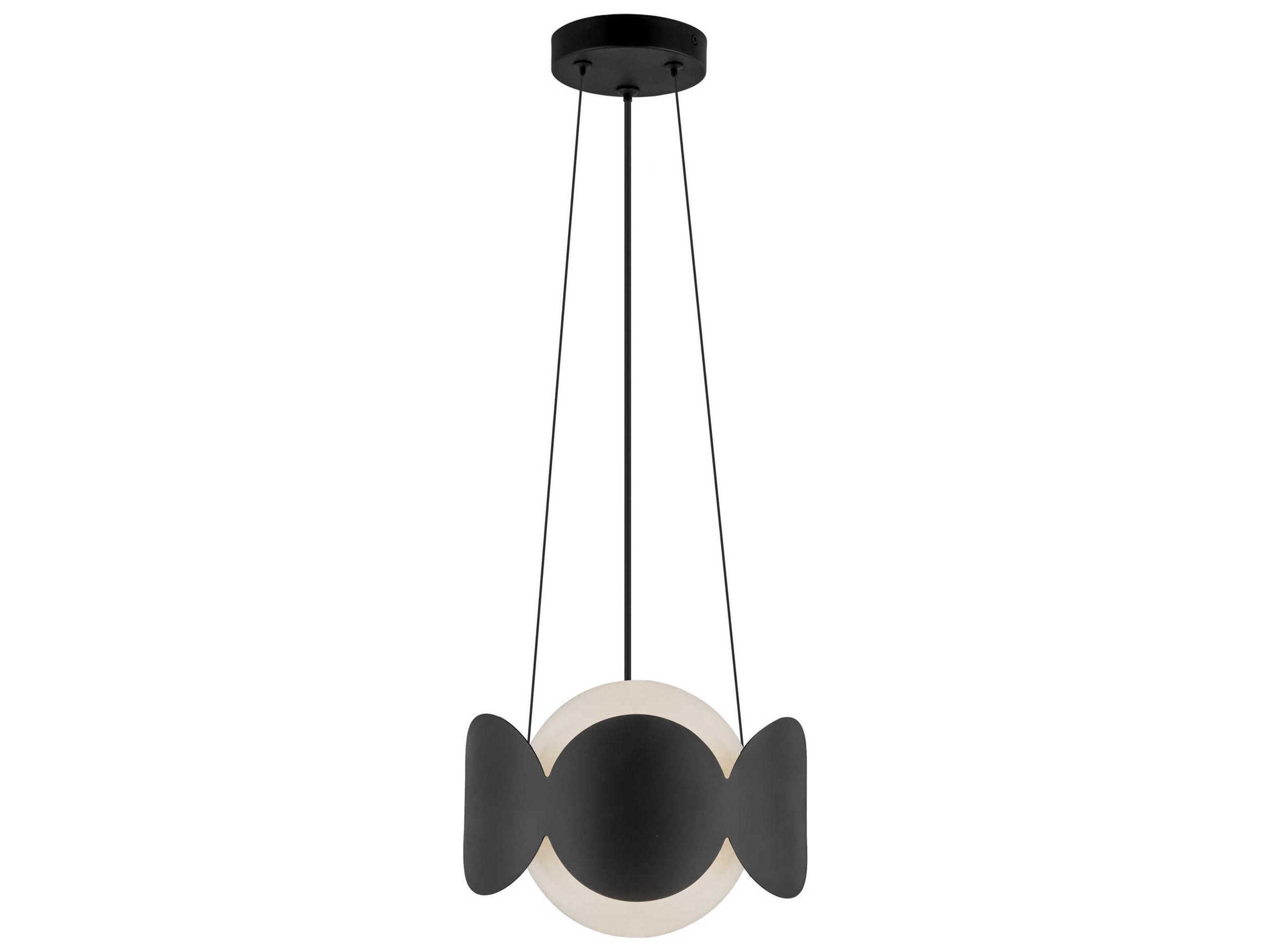 Kuzco Lighting Ciel 1-Light Black Globe Chandelier