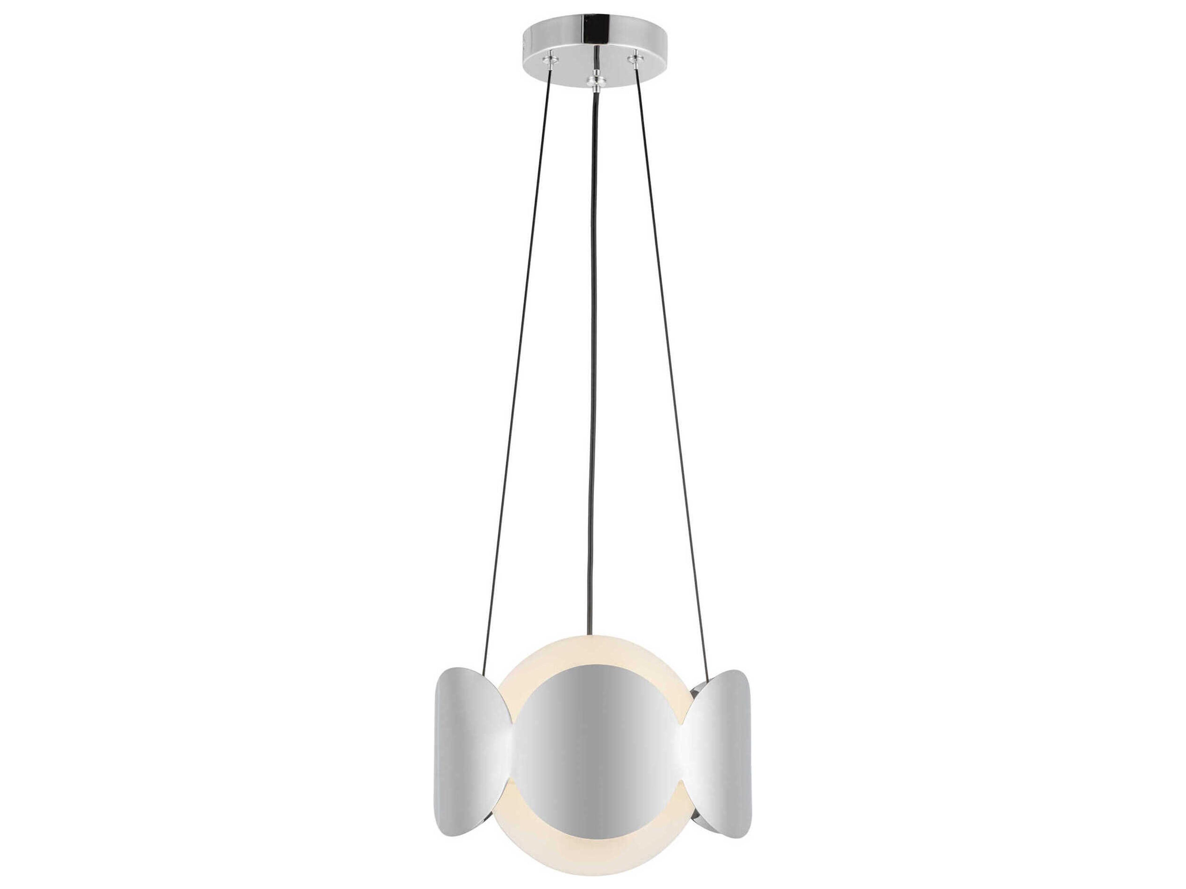 Kuzco Lighting Ciel 1-Light Chrome Globe Chandelier