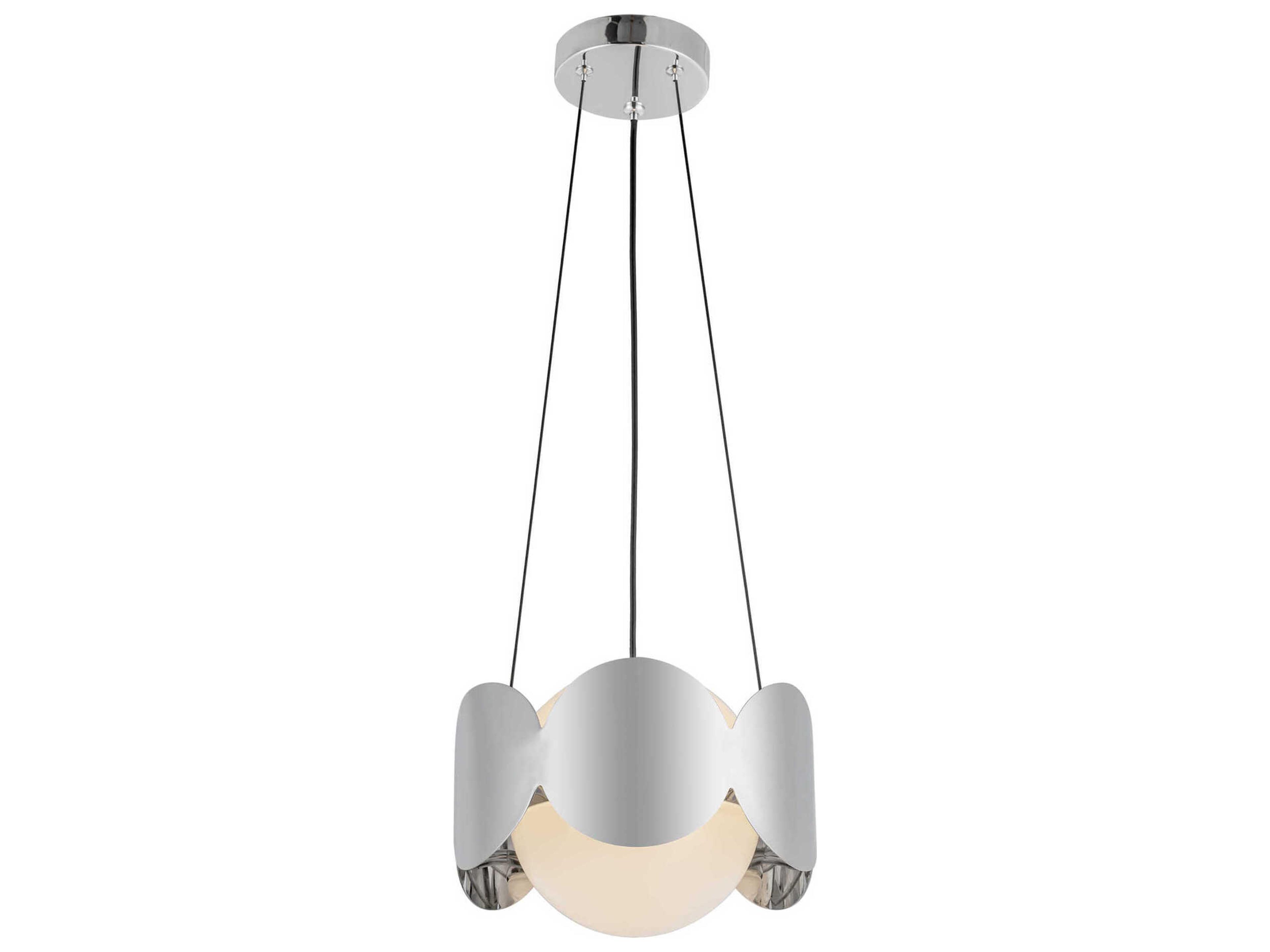 Kuzco Lighting Ciel 1-Light Chrome Globe Chandelier