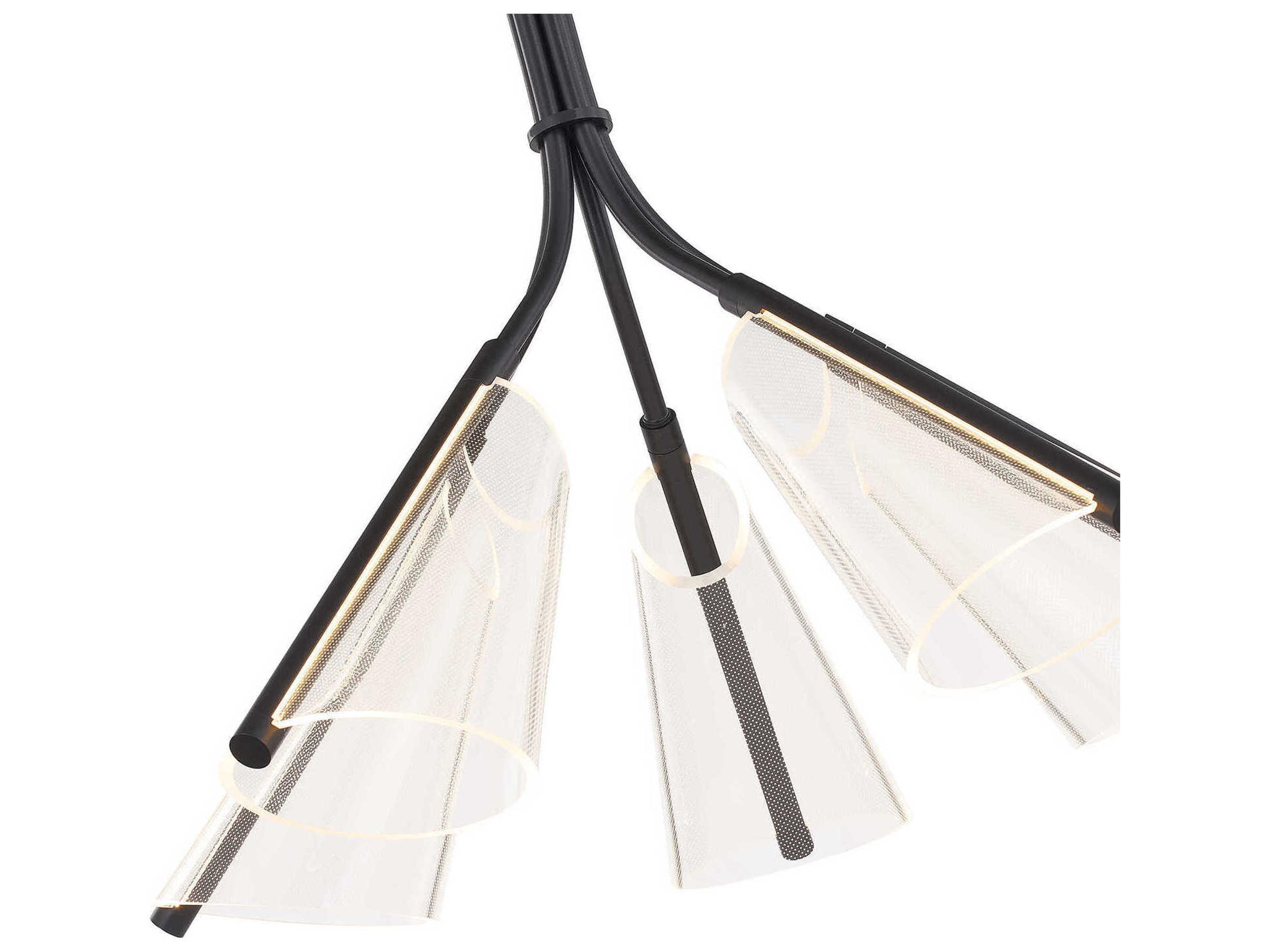 Kuzco Lighting Mulberry Black Chandelier