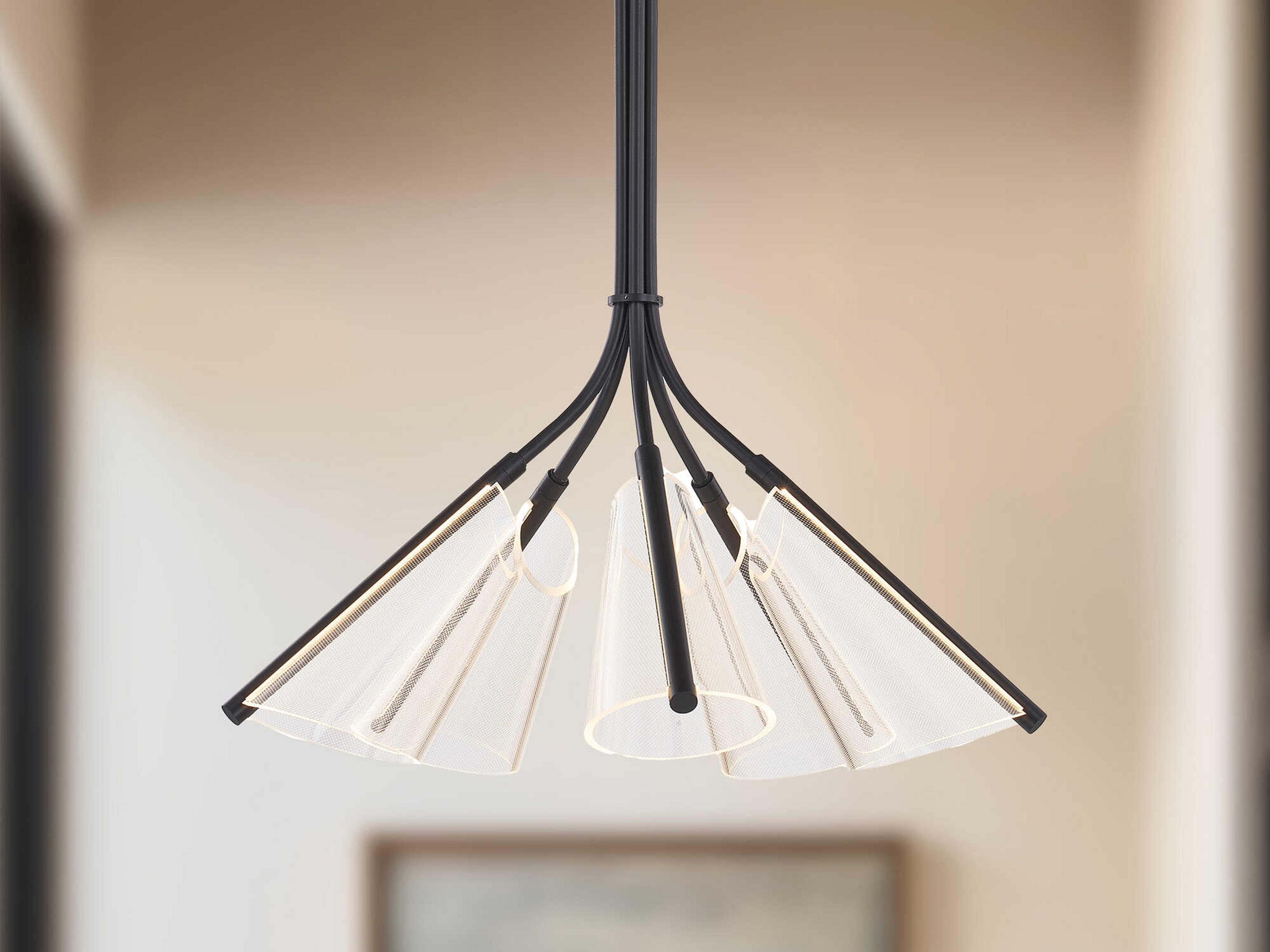 Kuzco Lighting Mulberry Black Chandelier