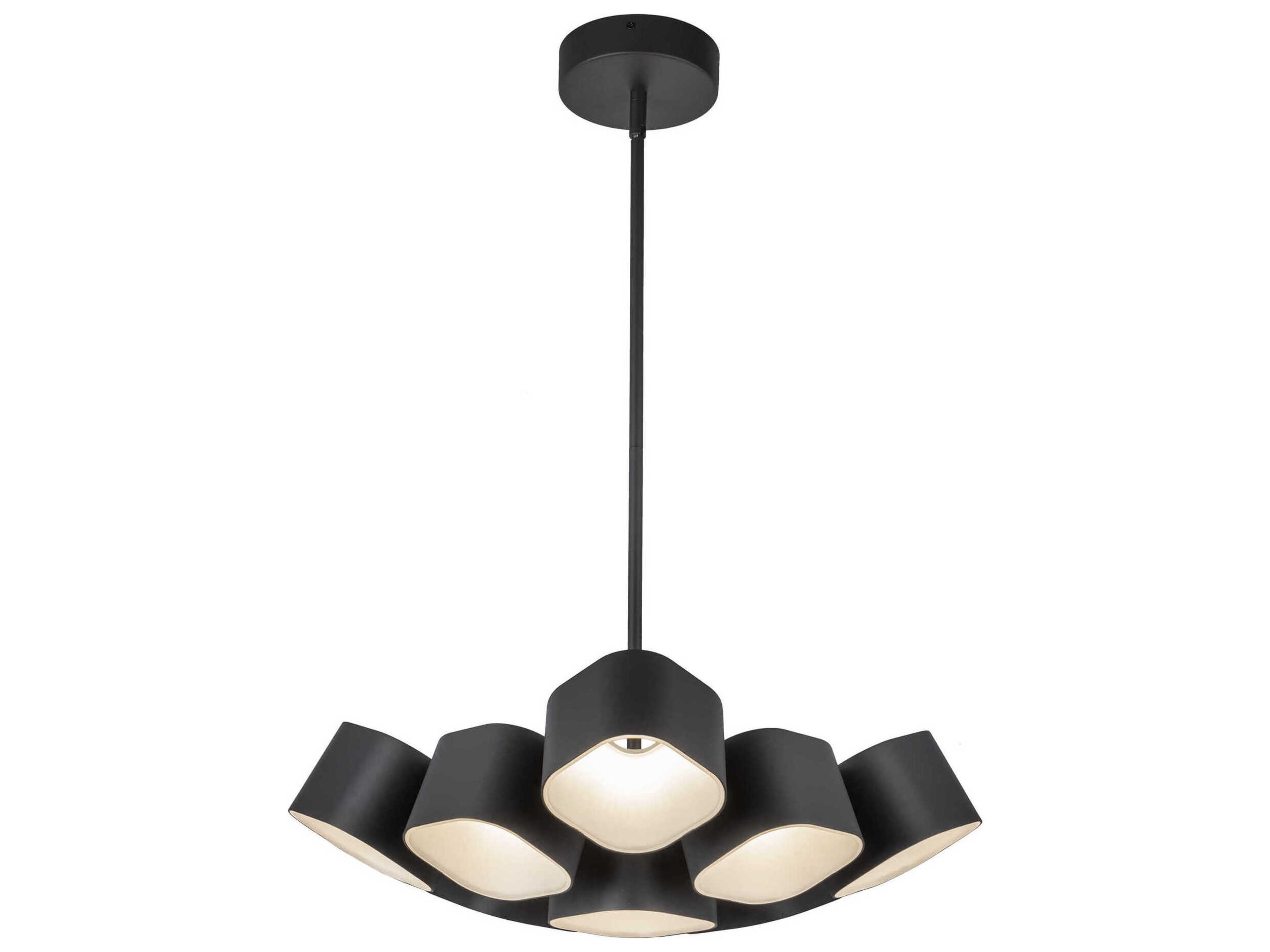 Kuzco Lighting Arena Black Geometric Pendant