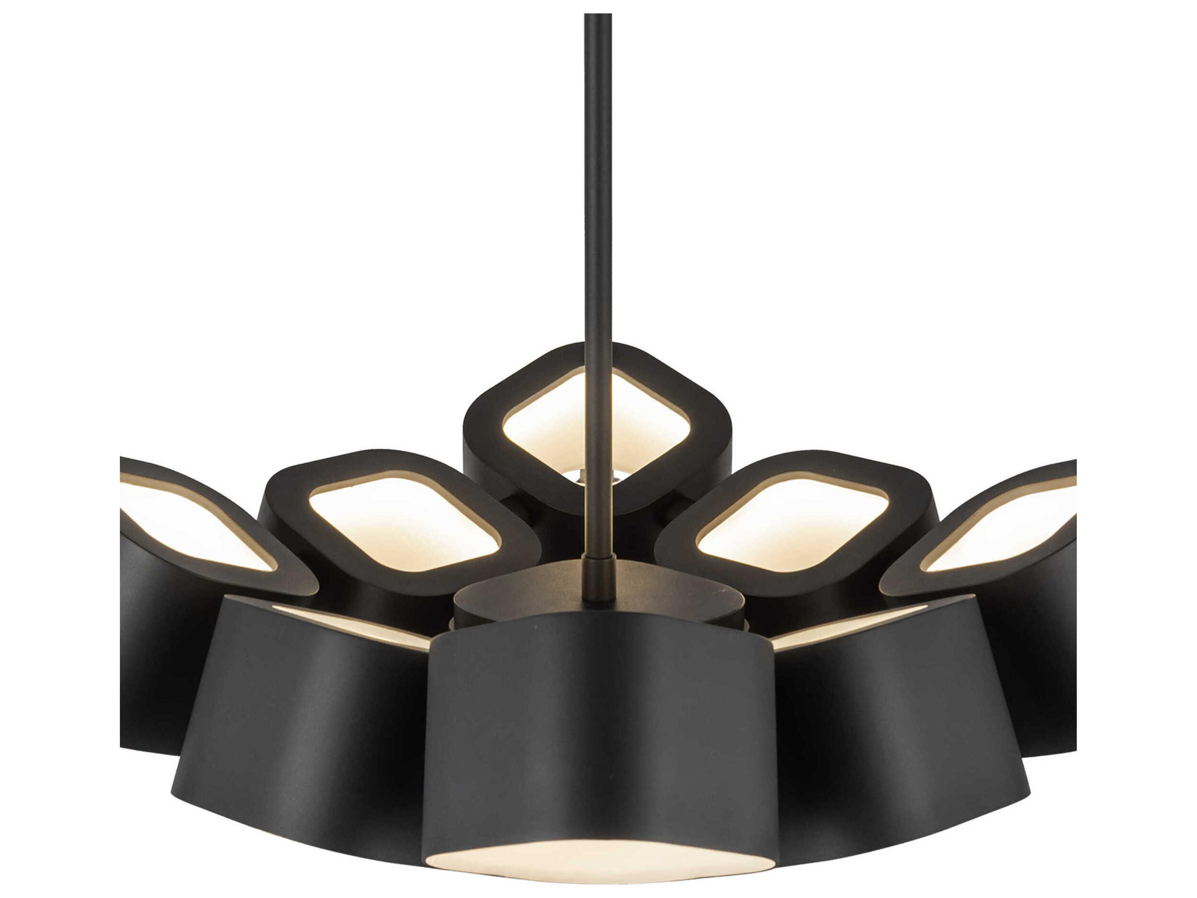 Kuzco Lighting Arena Black Geometric Pendant