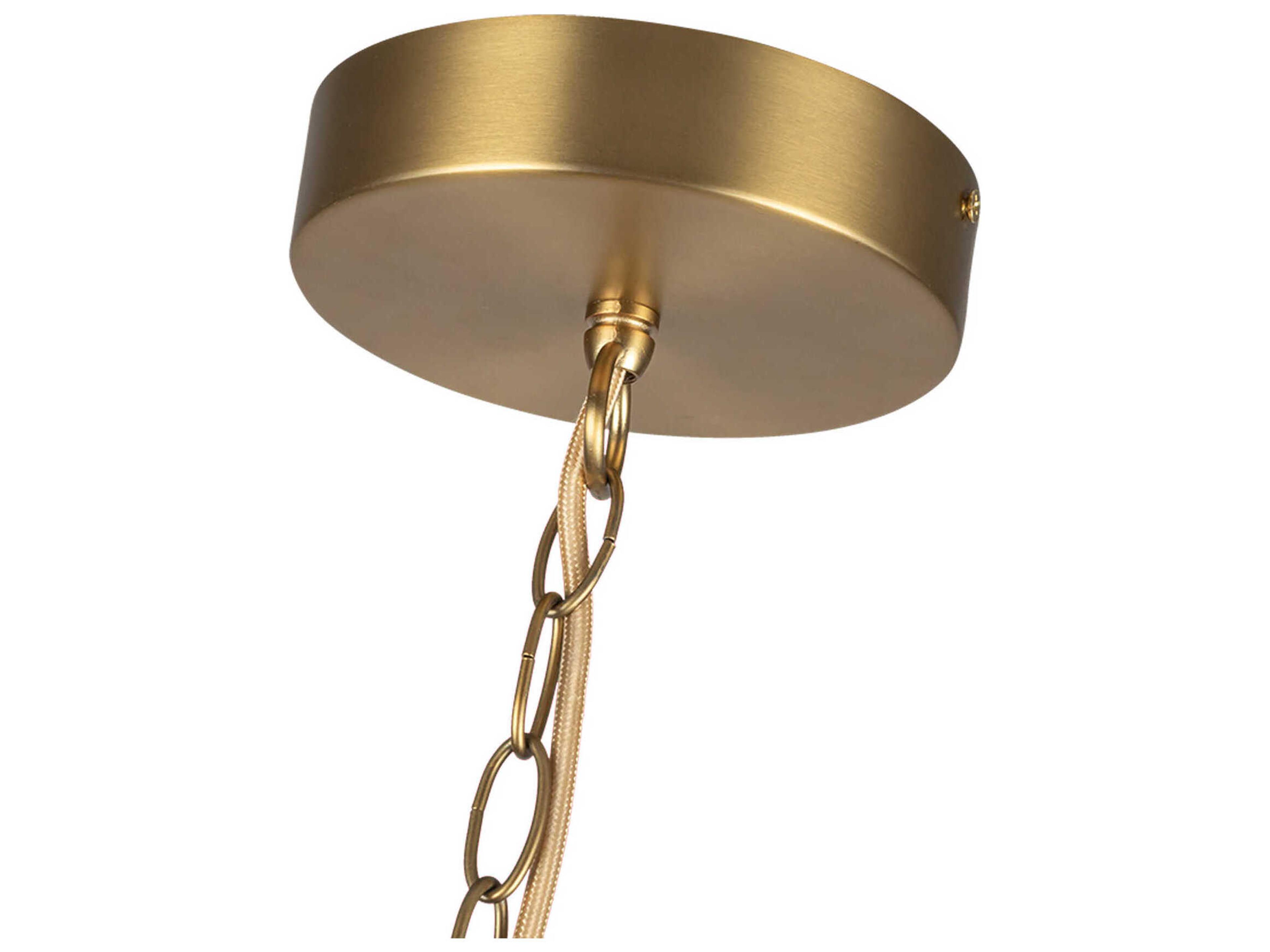 Kuzco Lighting Cleo Brushed Gold Round Chandelier