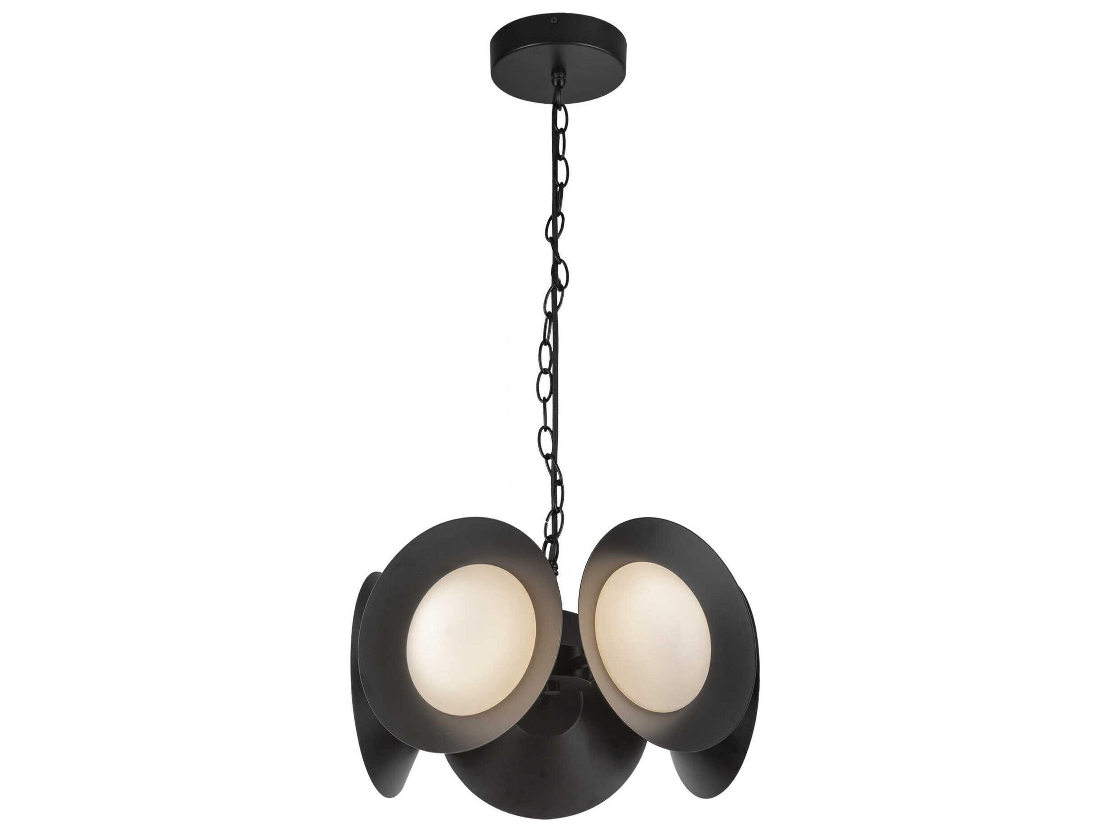 Kuzco Lighting Cleo Black Round Chandelier