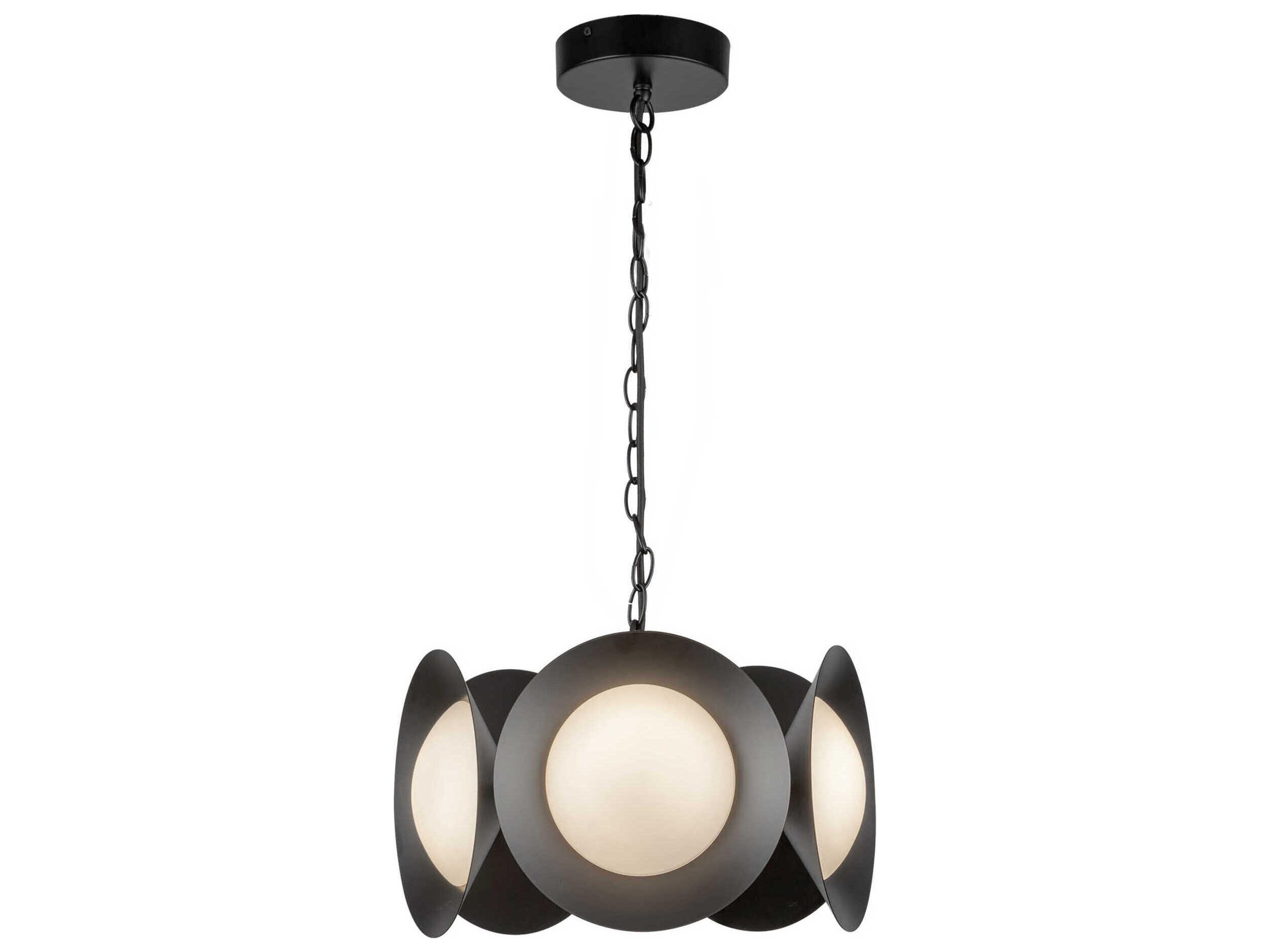 Kuzco Lighting Cleo Black Round Chandelier