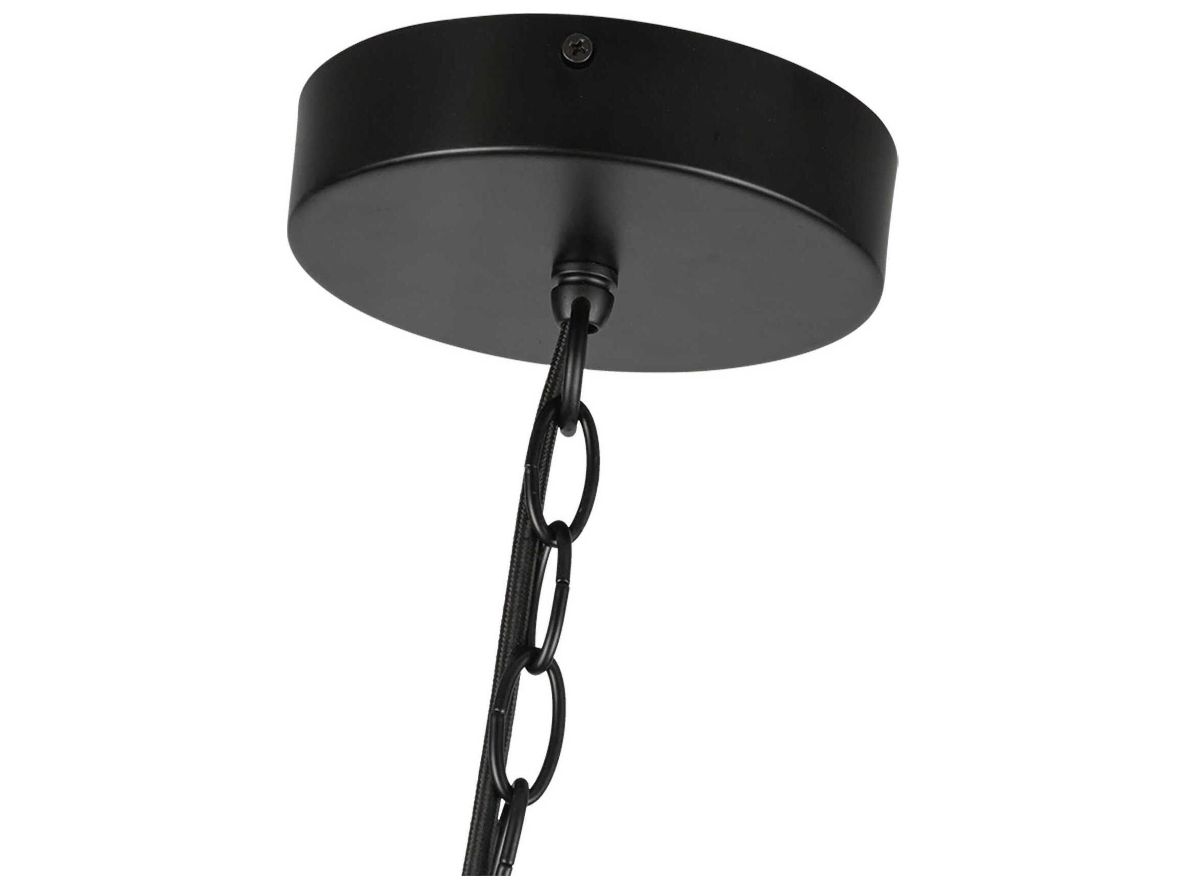 Kuzco Lighting Cleo Black Round Chandelier
