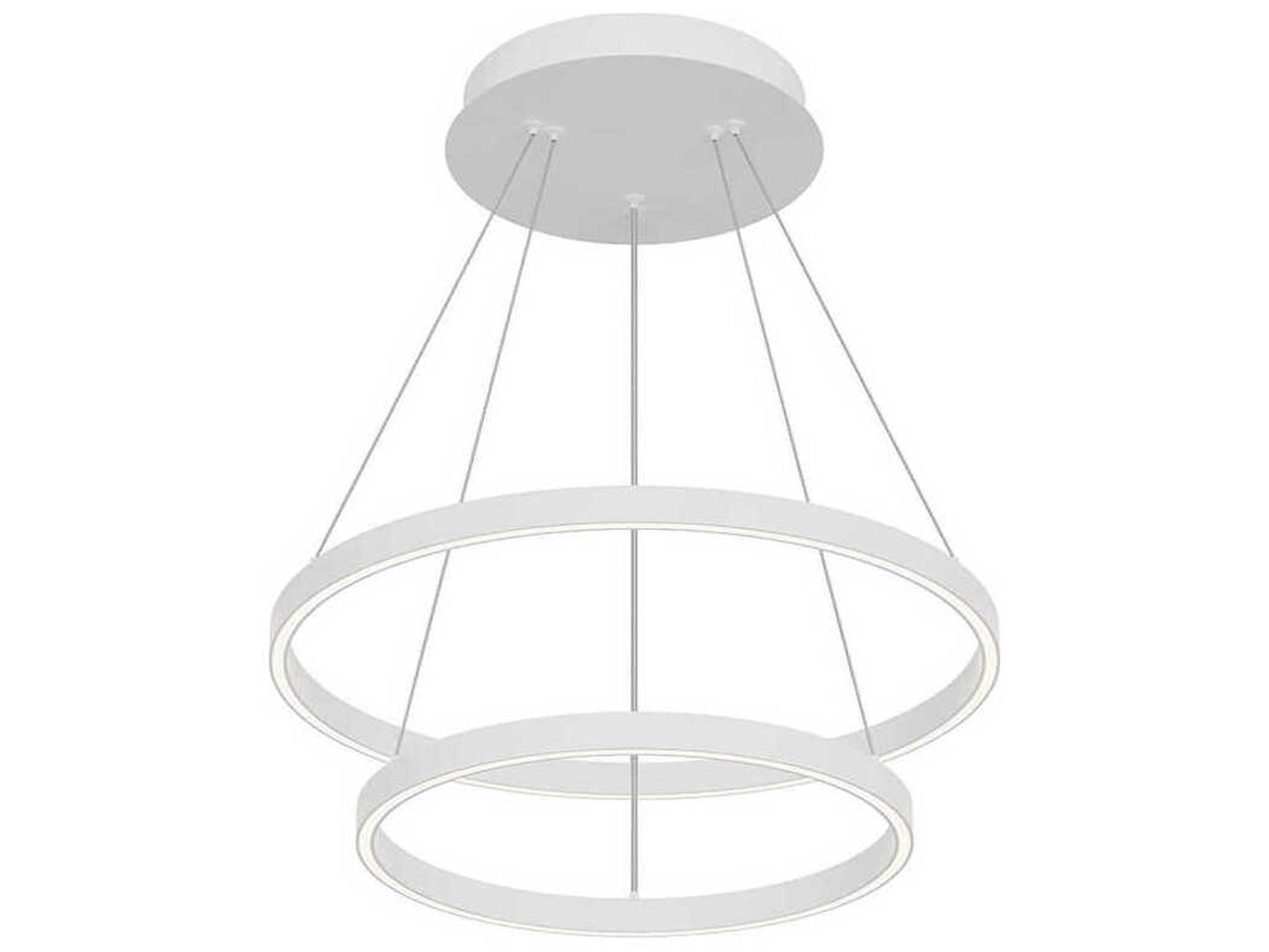 Kuzco Lighting Cerchio White Round Chandelier