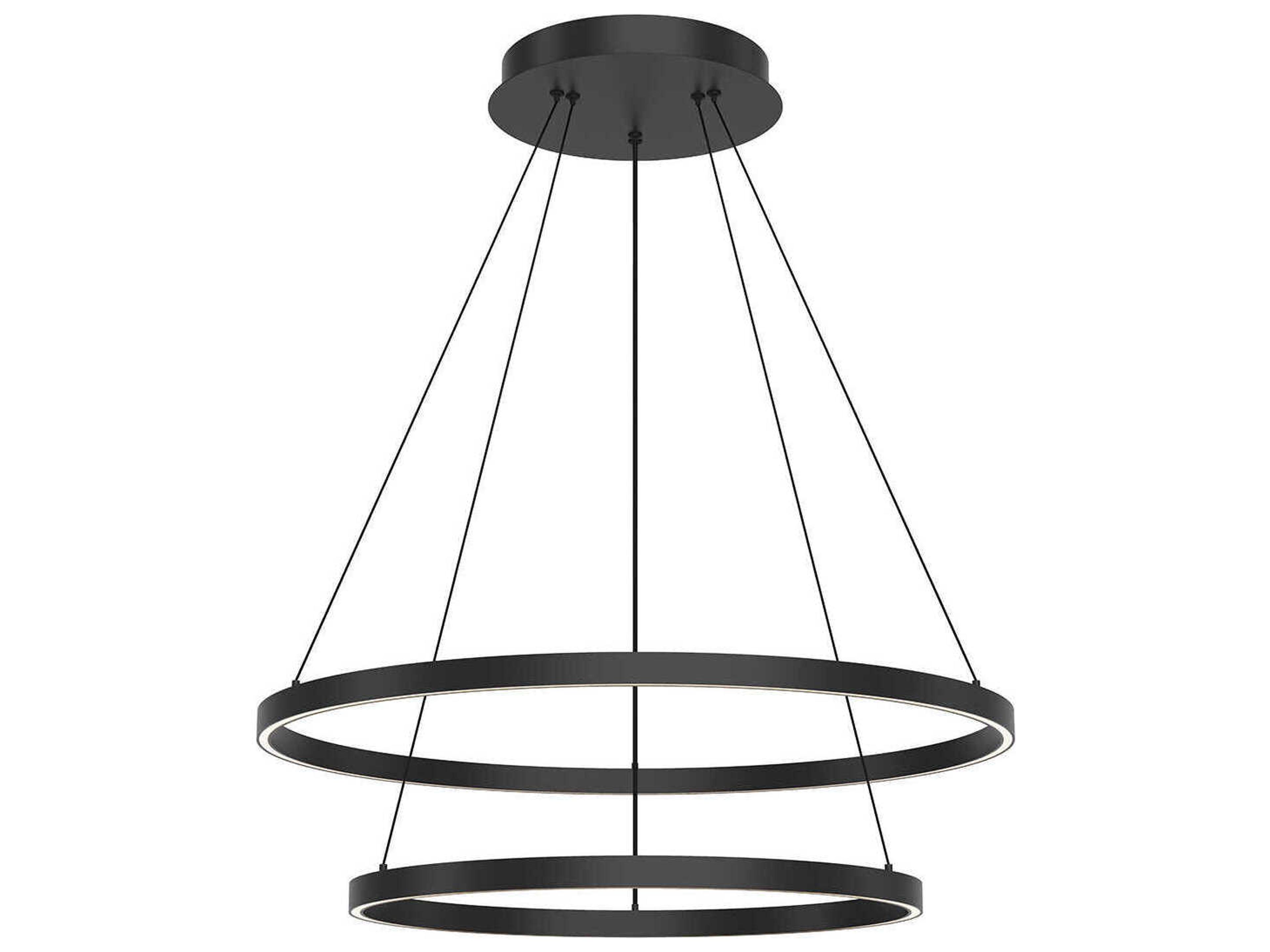 Cerchio Black Round Chandelier