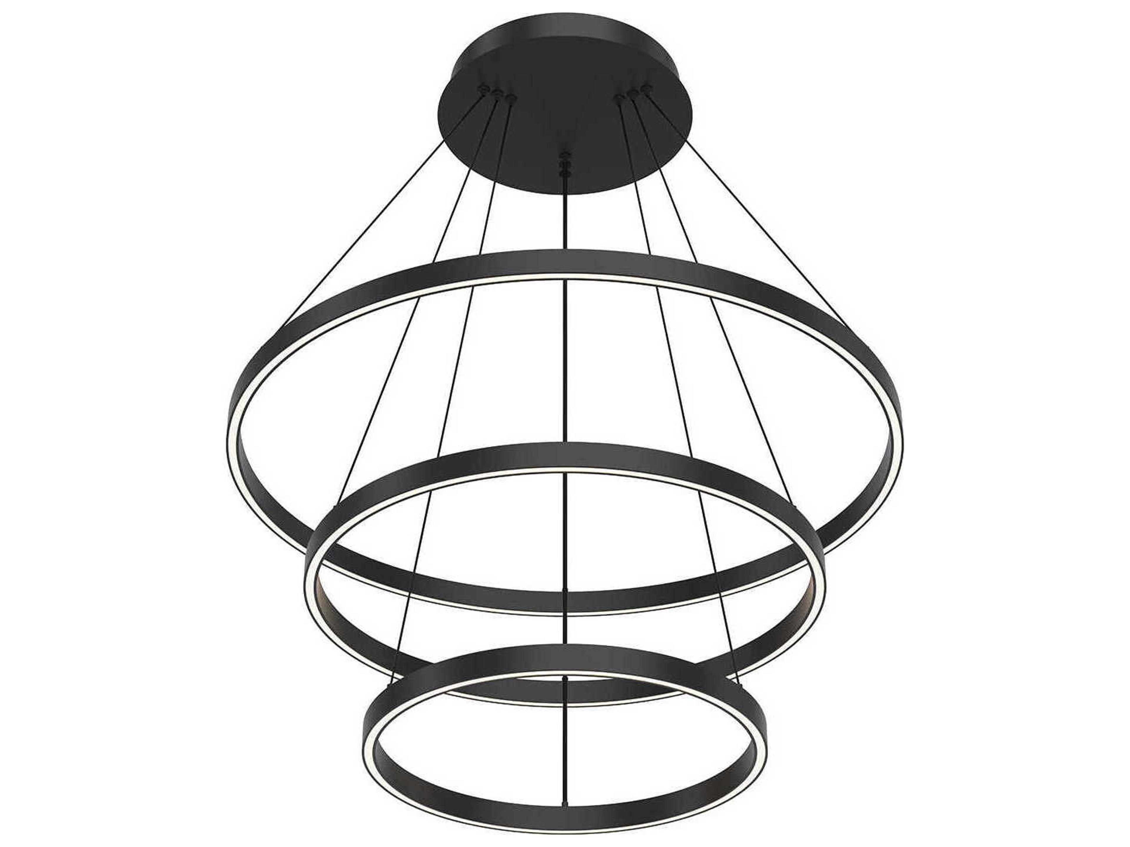 Cerchio Three Tier LED Chandelier Modern