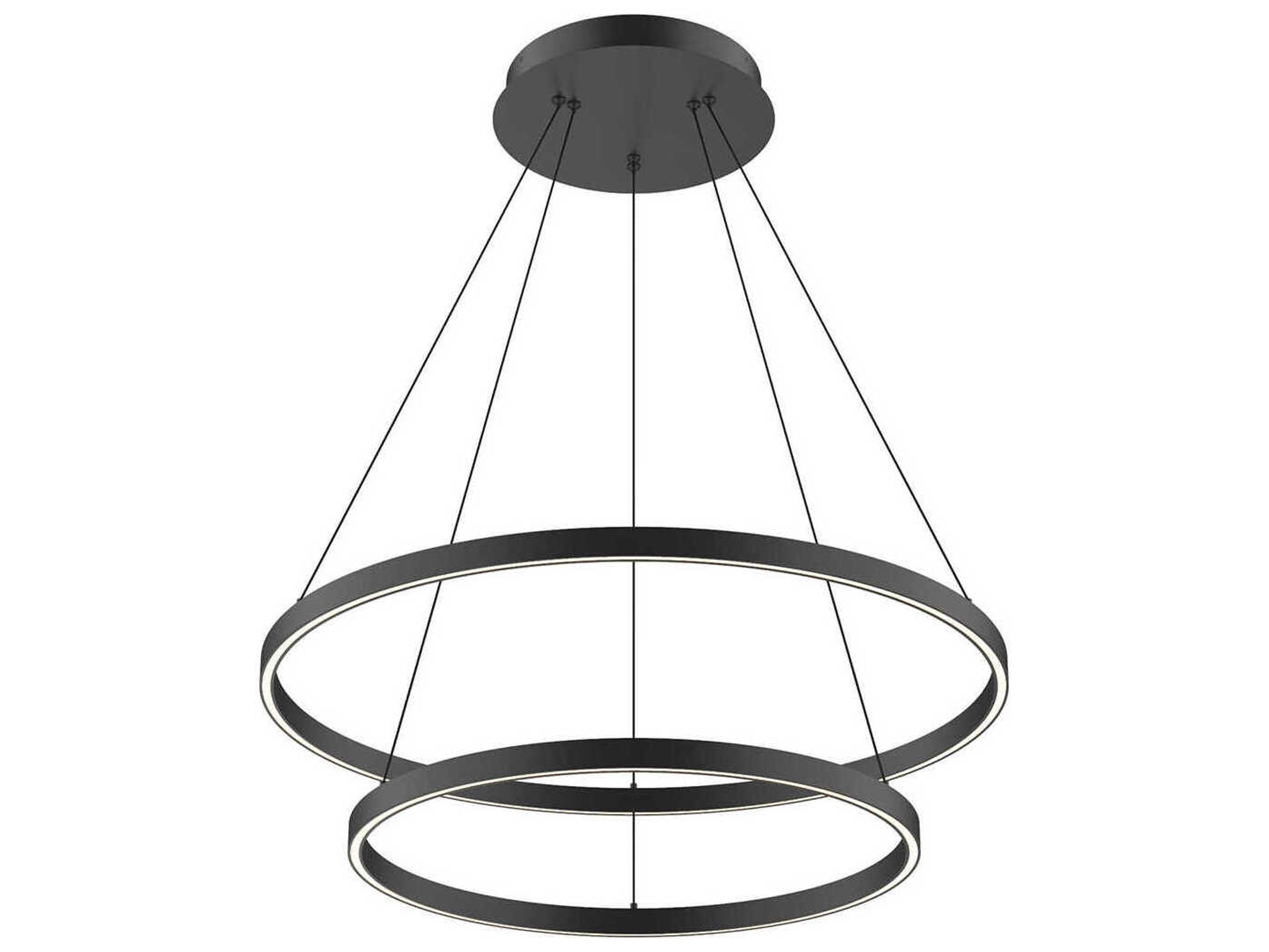 Cerchio Black Round Chandelier