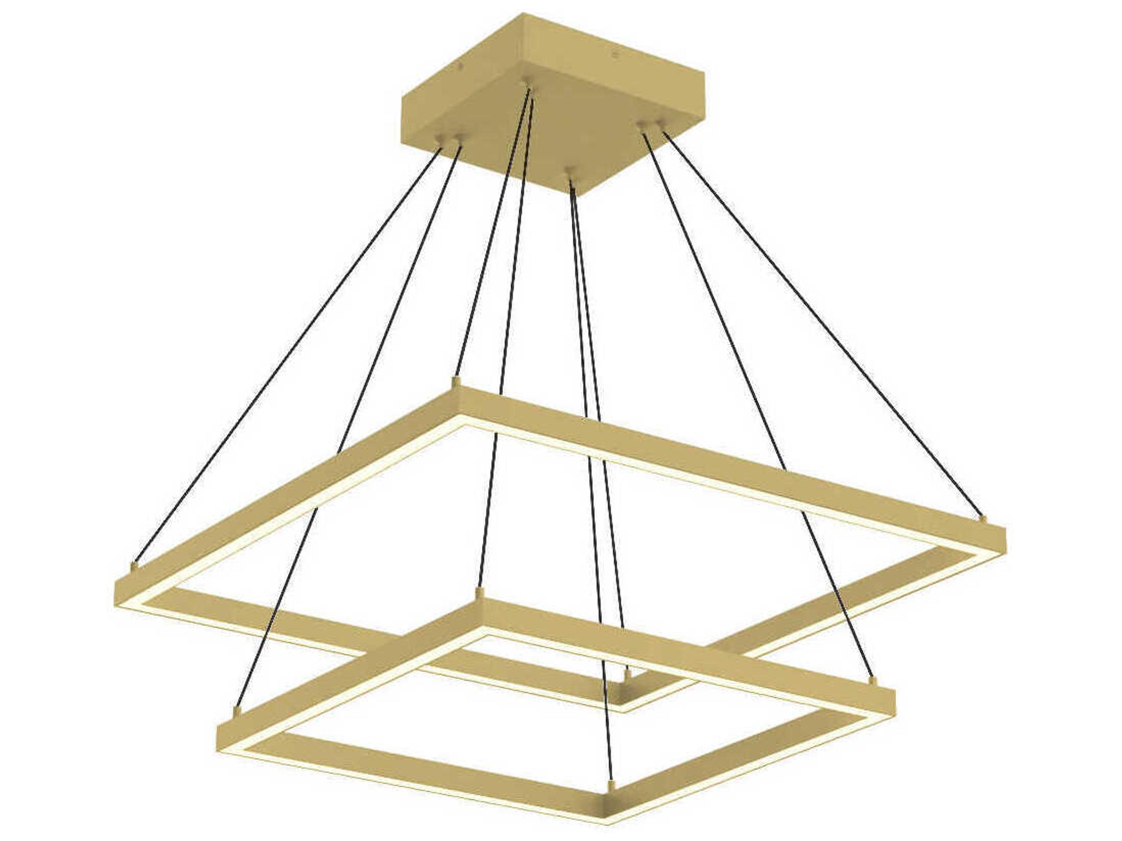 Piazza Brushed Gold Chandelier
