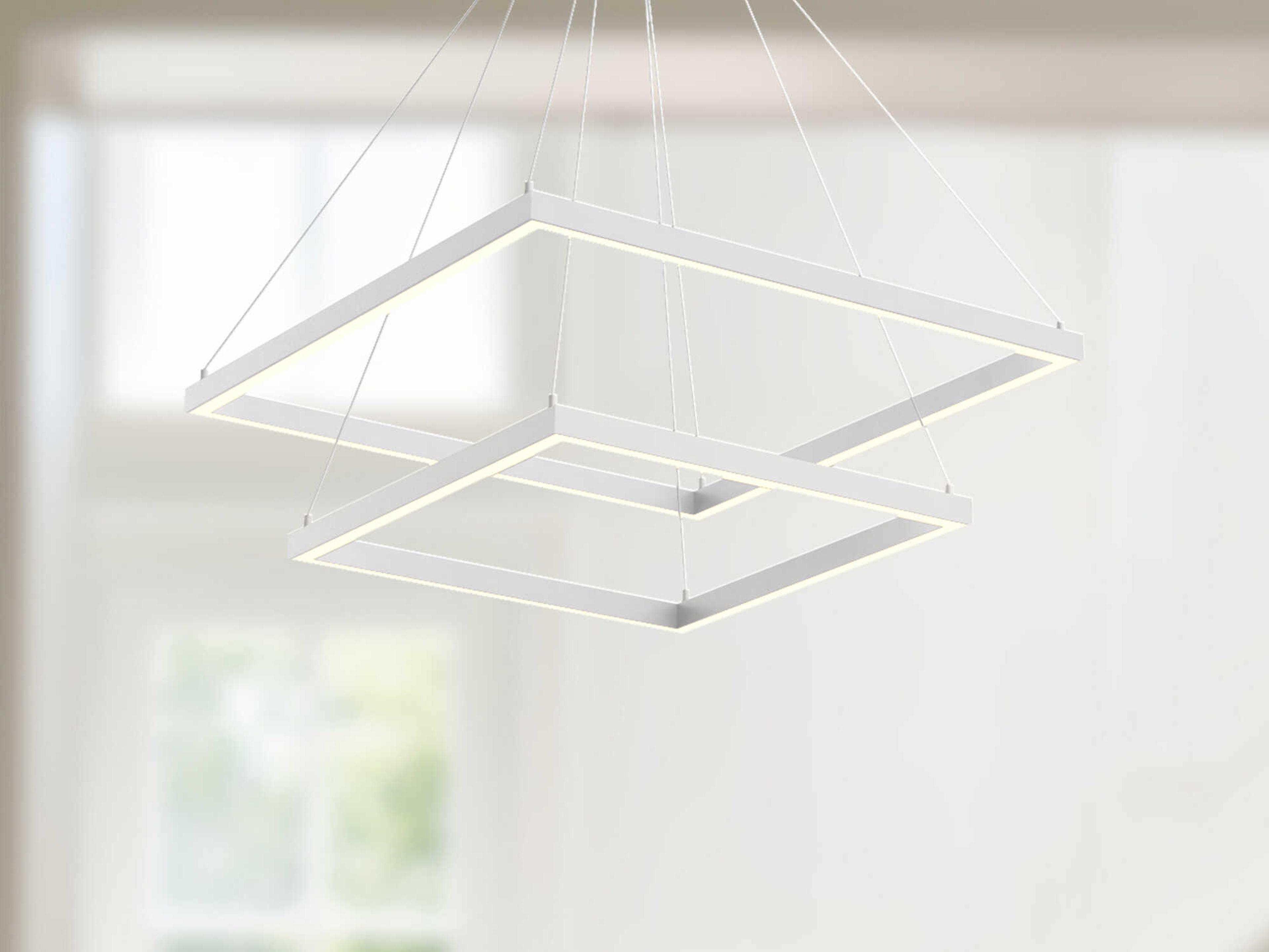 Kuzco Lighting Piazza White Chandelier