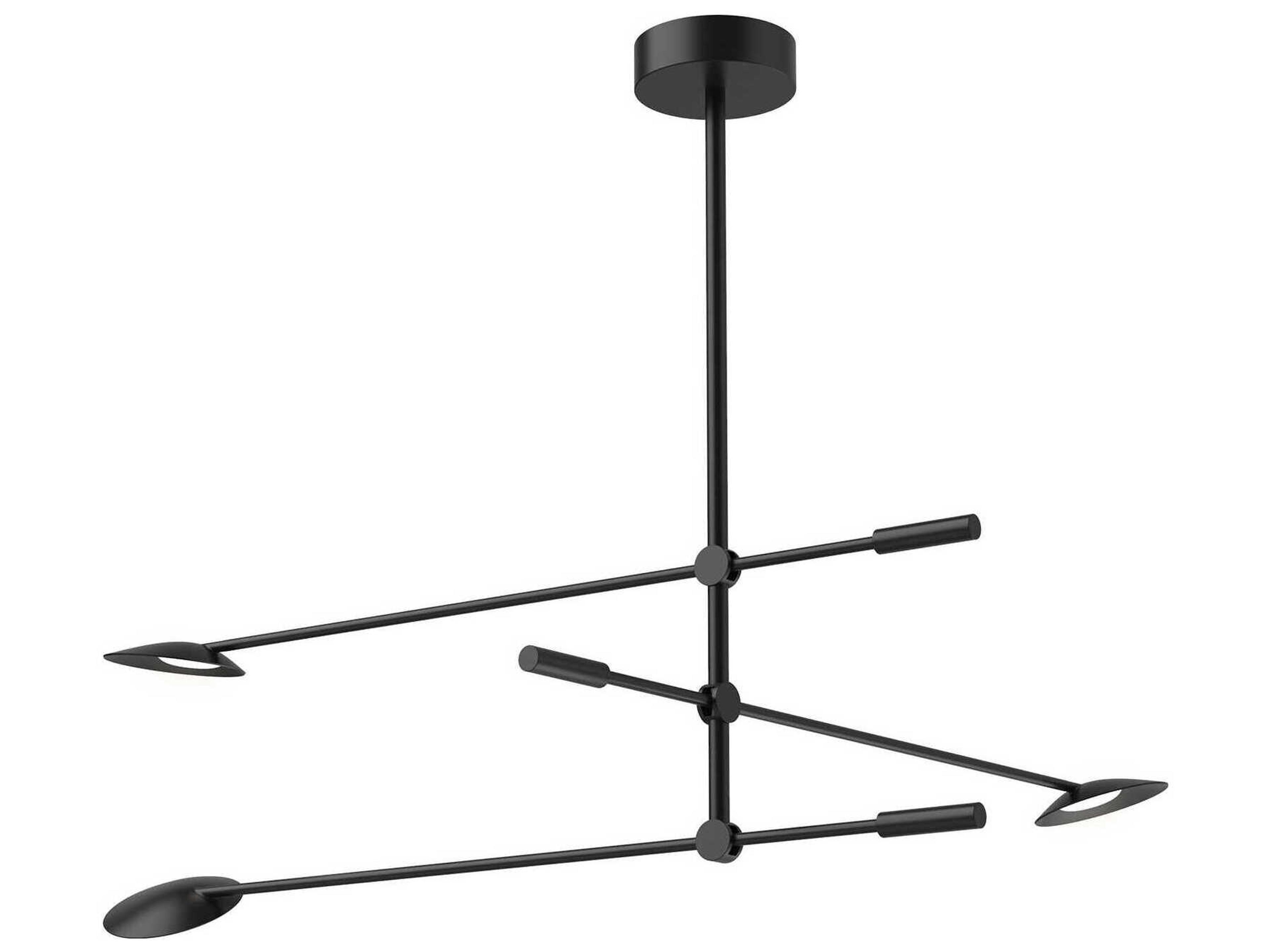 Rotaire Black Linear Chandelier
