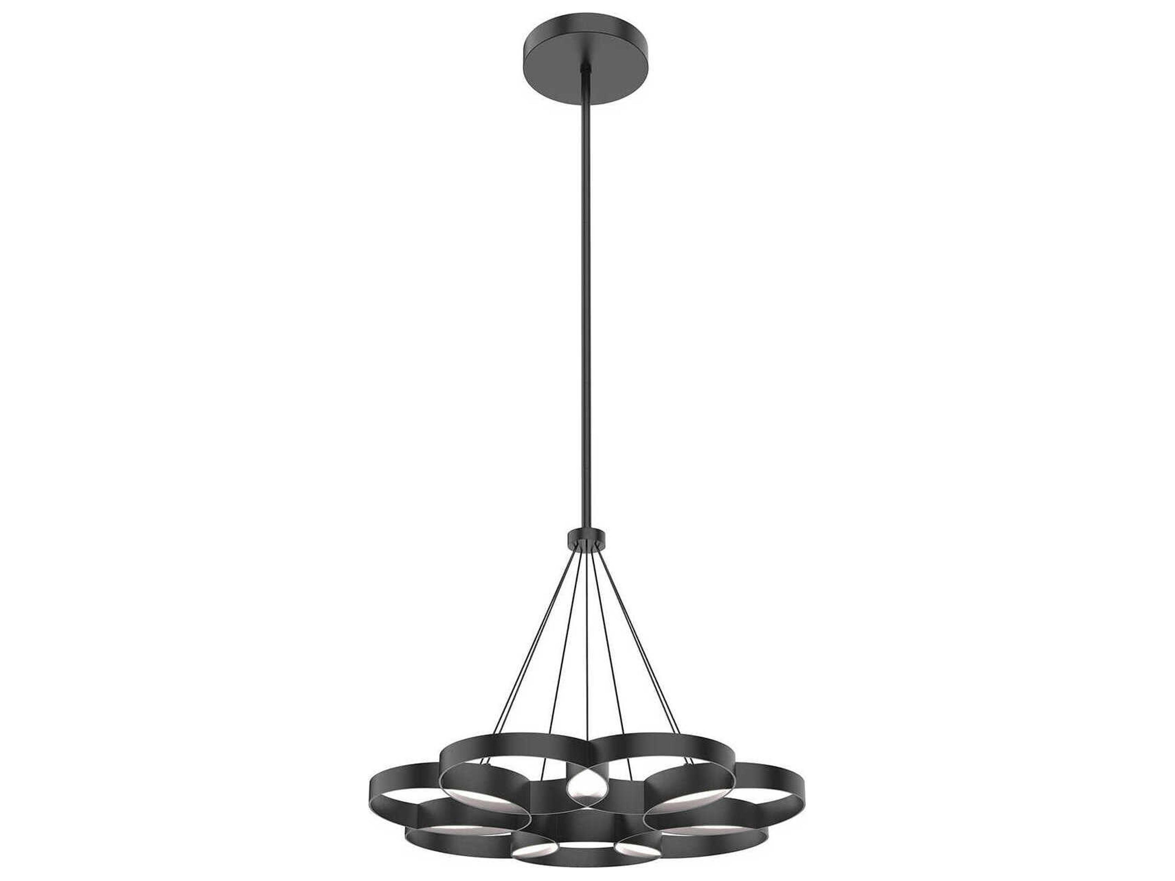 Kuzco Lighting Maestro Black Geometric Chandelier